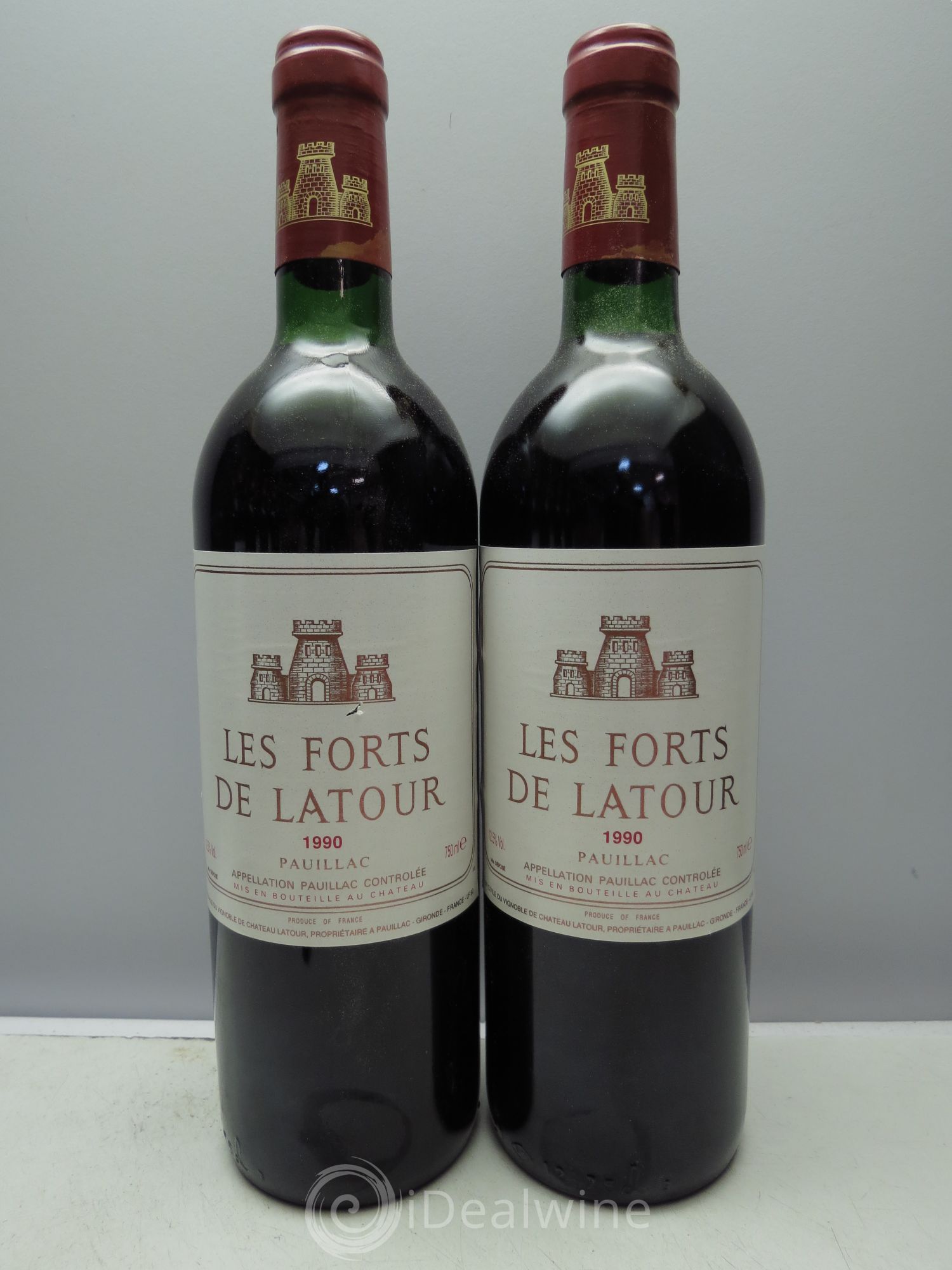 Les Forts de Latour Second Vin (CB sans couvercle) 1990 - Lotto di 12 bottiglie - 2