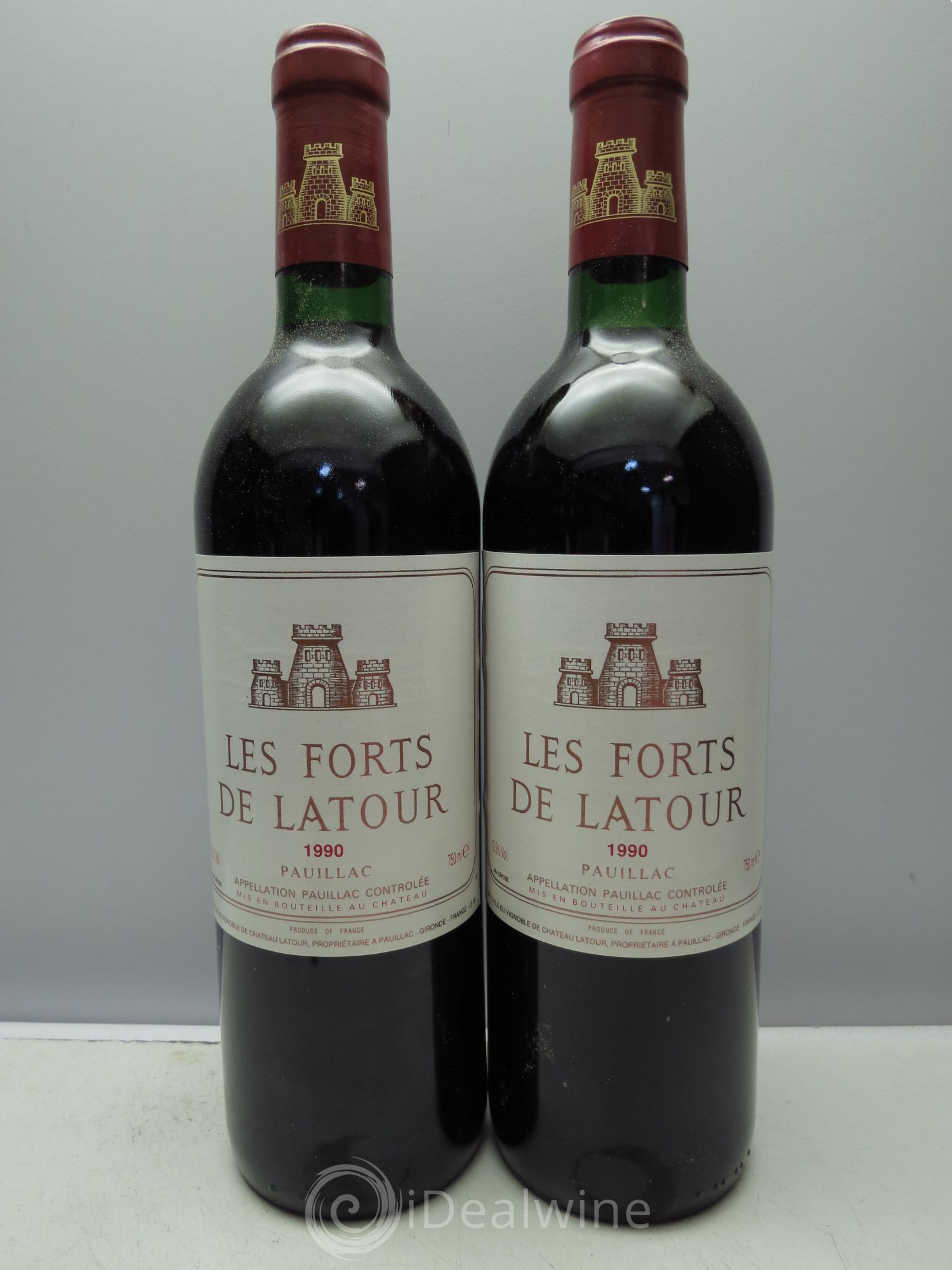 Les Forts de Latour Second Vin (CB sans couvercle) 1990 - Lotto di 12 bottiglie - 4