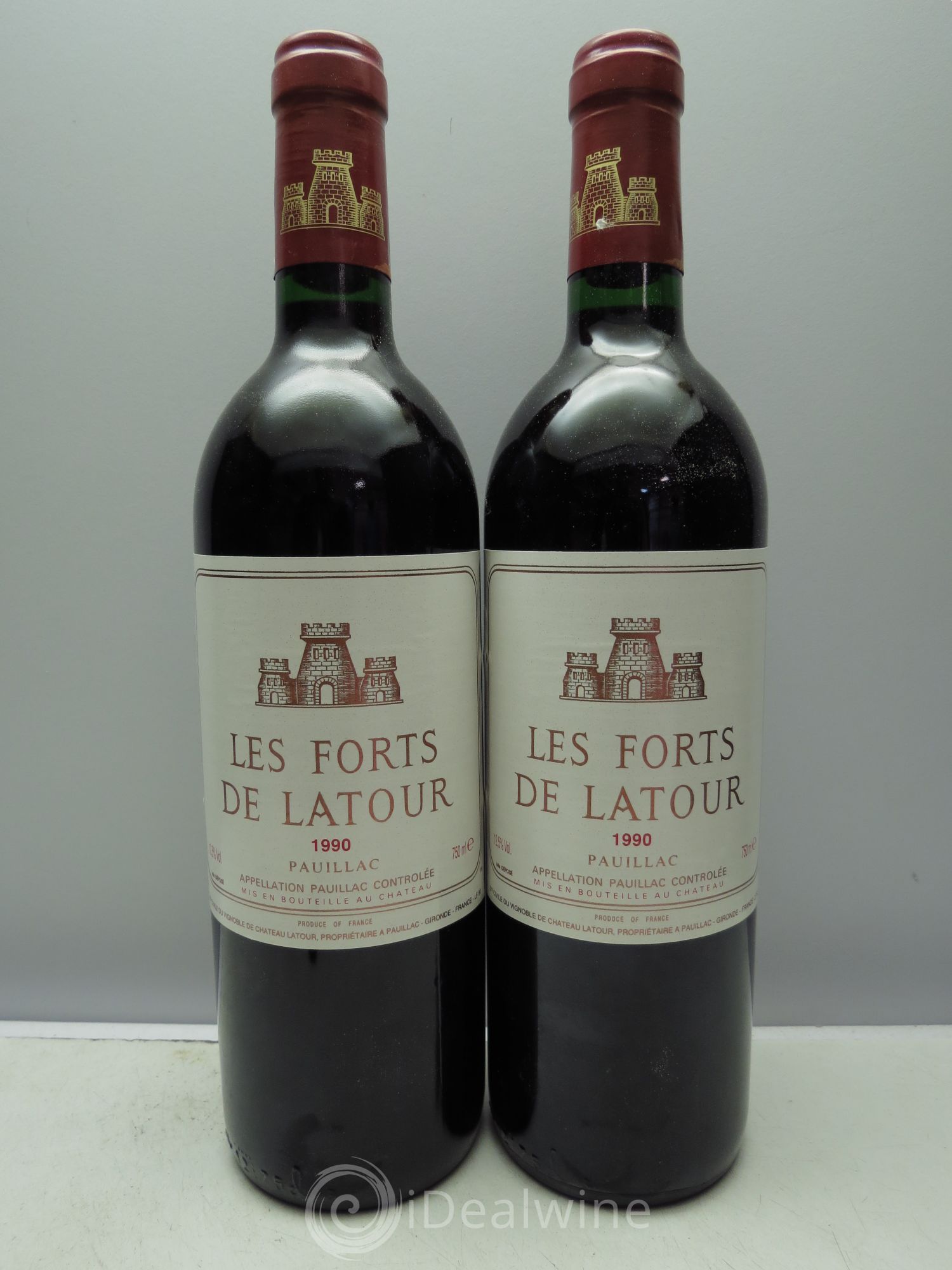 Les Forts de Latour Second Vin (CB sans couvercle) 1990 - Lotto di 12 bottiglie - 6