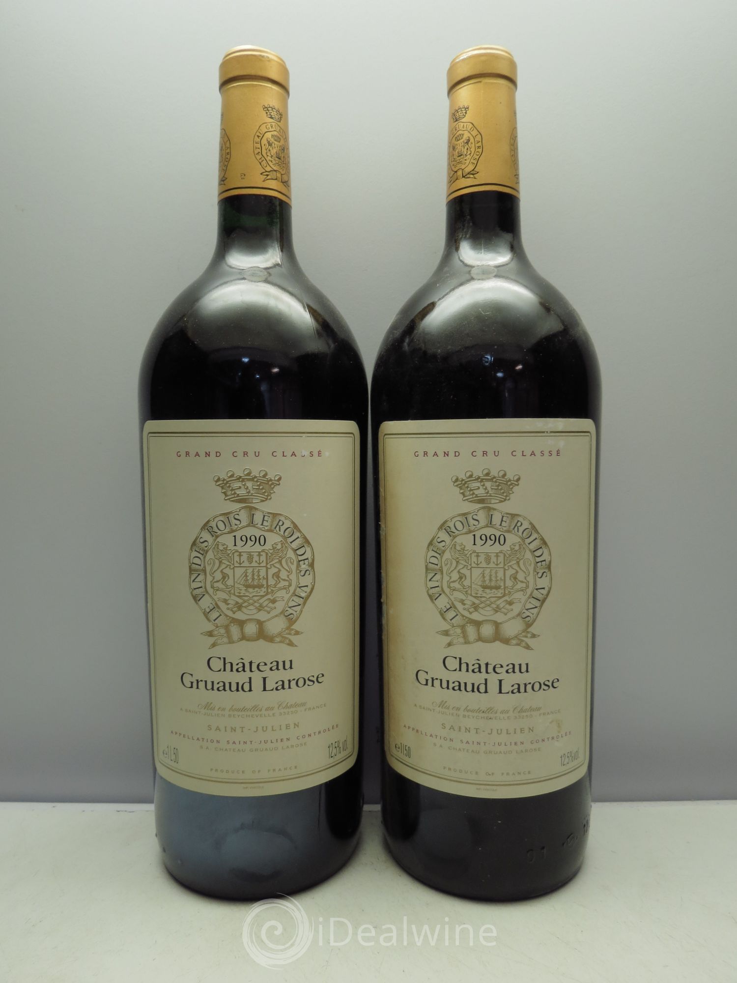 Château Gruaud Larose 2ème Grand Cru Classé 1990 - Lot de 2 magnums - 0