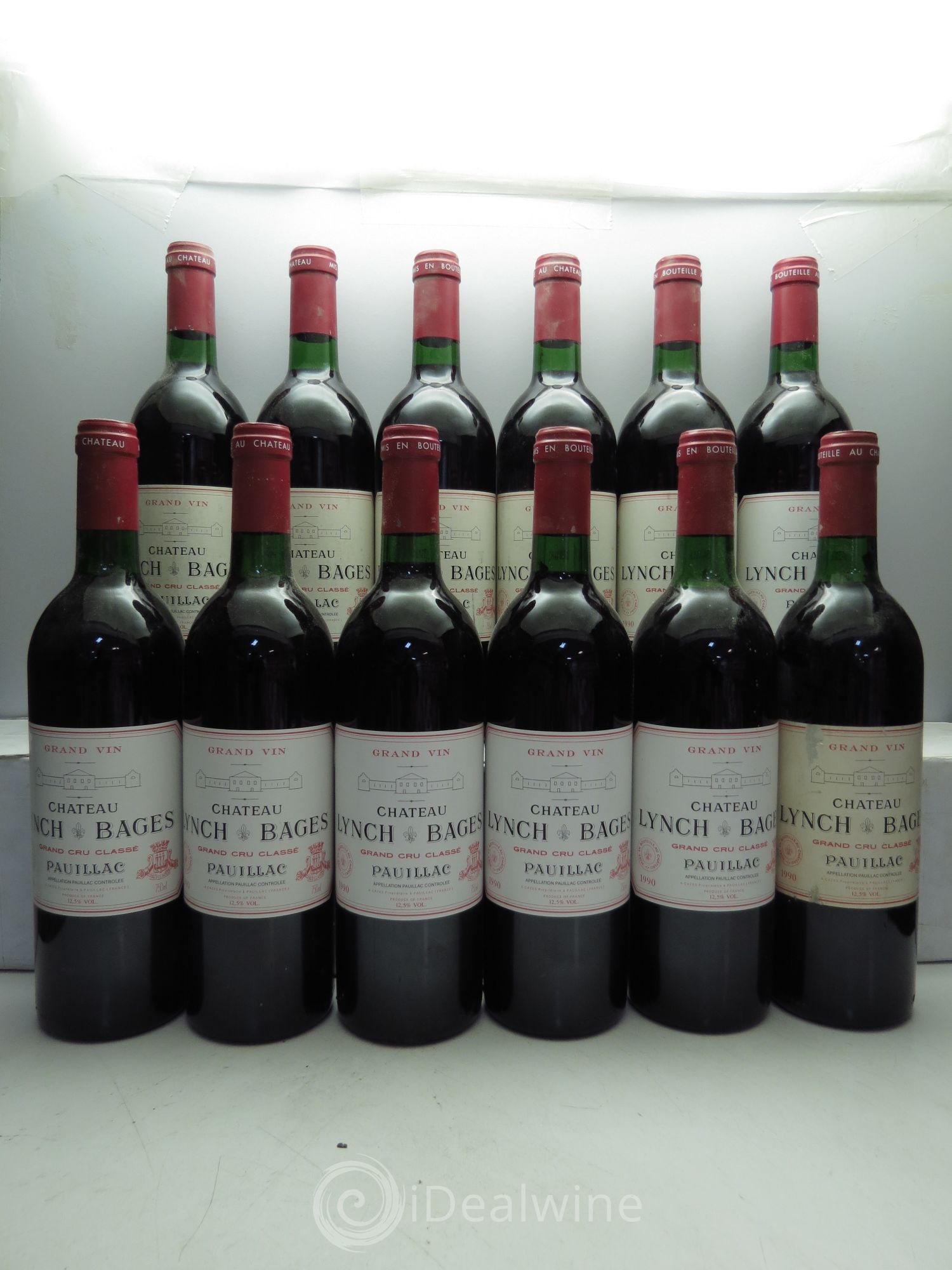 Château Lynch Bages 5ème Grand Cru Classé 1990 - Lot de 12 bouteilles - 0