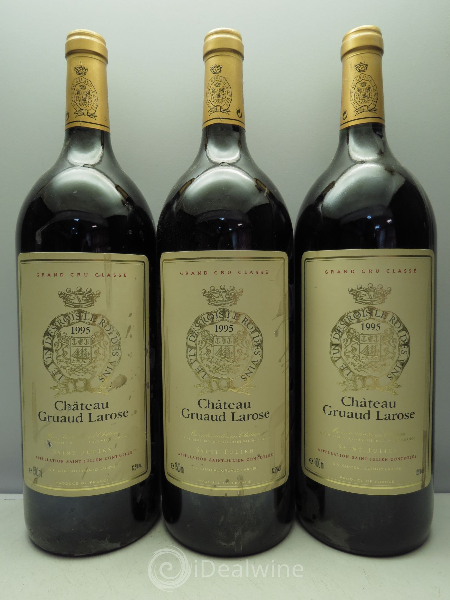 Château Gruaud Larose 2ème Grand Cru Classé 1995 - Lot de 3 magnums - 0
