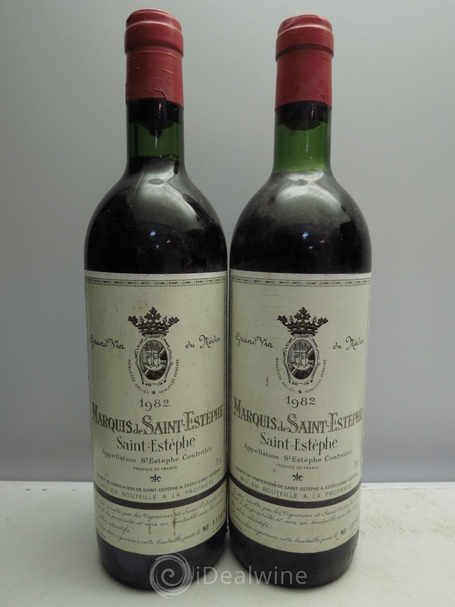 Marquis de Saint Estèphe 1982 - Lot de 2 bouteilles - 0