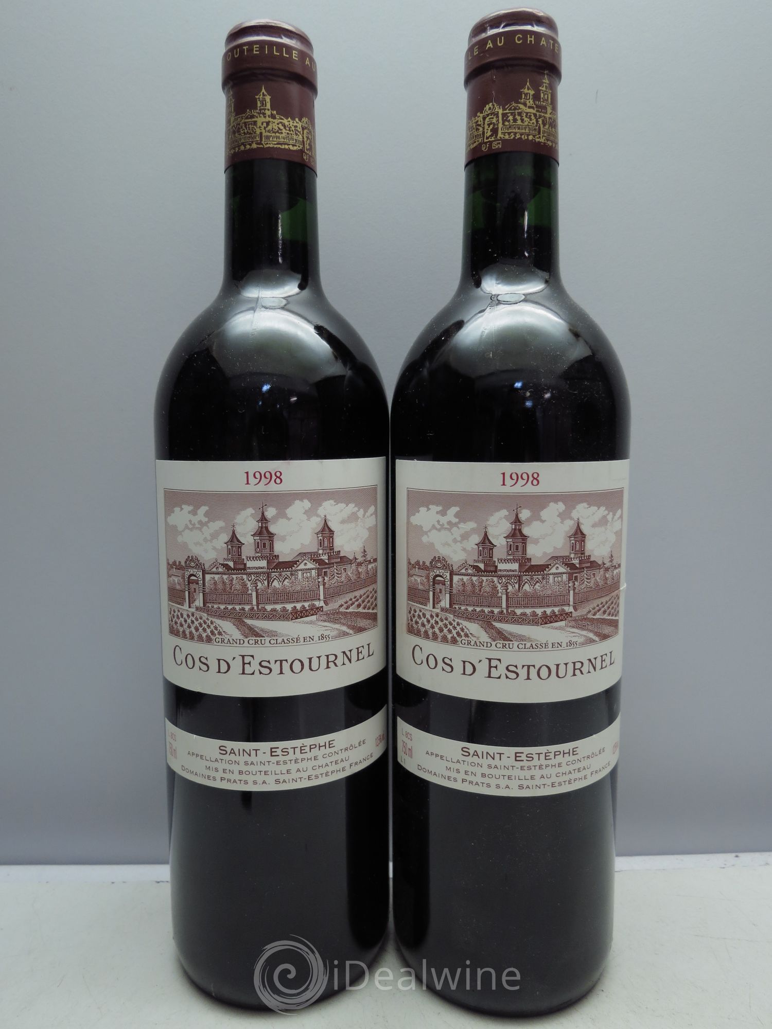 Cos d'Estournel 2ème Grand Cru Classé 1998 - Lot de 2 bouteilles - 0