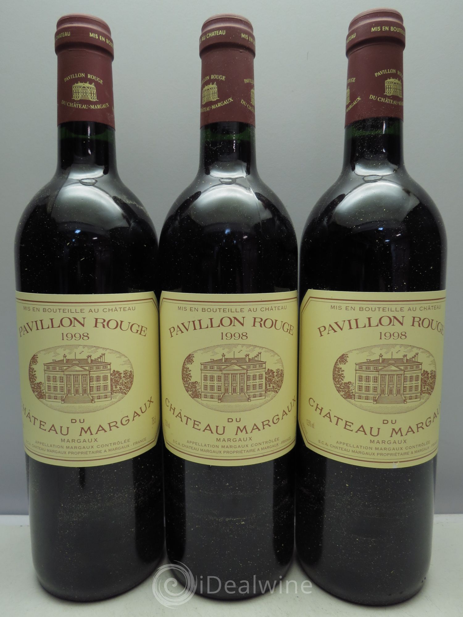 Pavillon Rouge du Château Margaux Second Vin 1998 - Lot de 3 bouteilles - 0