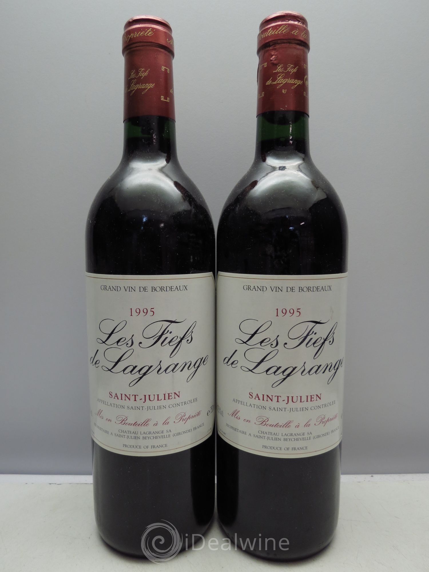 Les Fiefs de Lagrange Second Vin 1995 - Lot de 2 bouteilles - 0