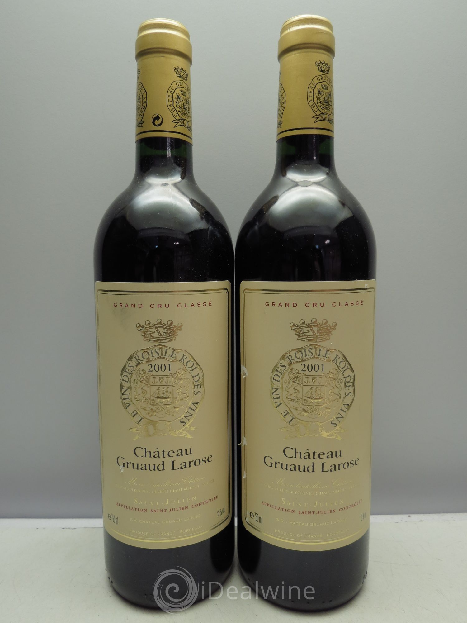 Château Gruaud Larose 2ème Grand Cru Classé 2001 - Lot de 2 bouteilles - 0