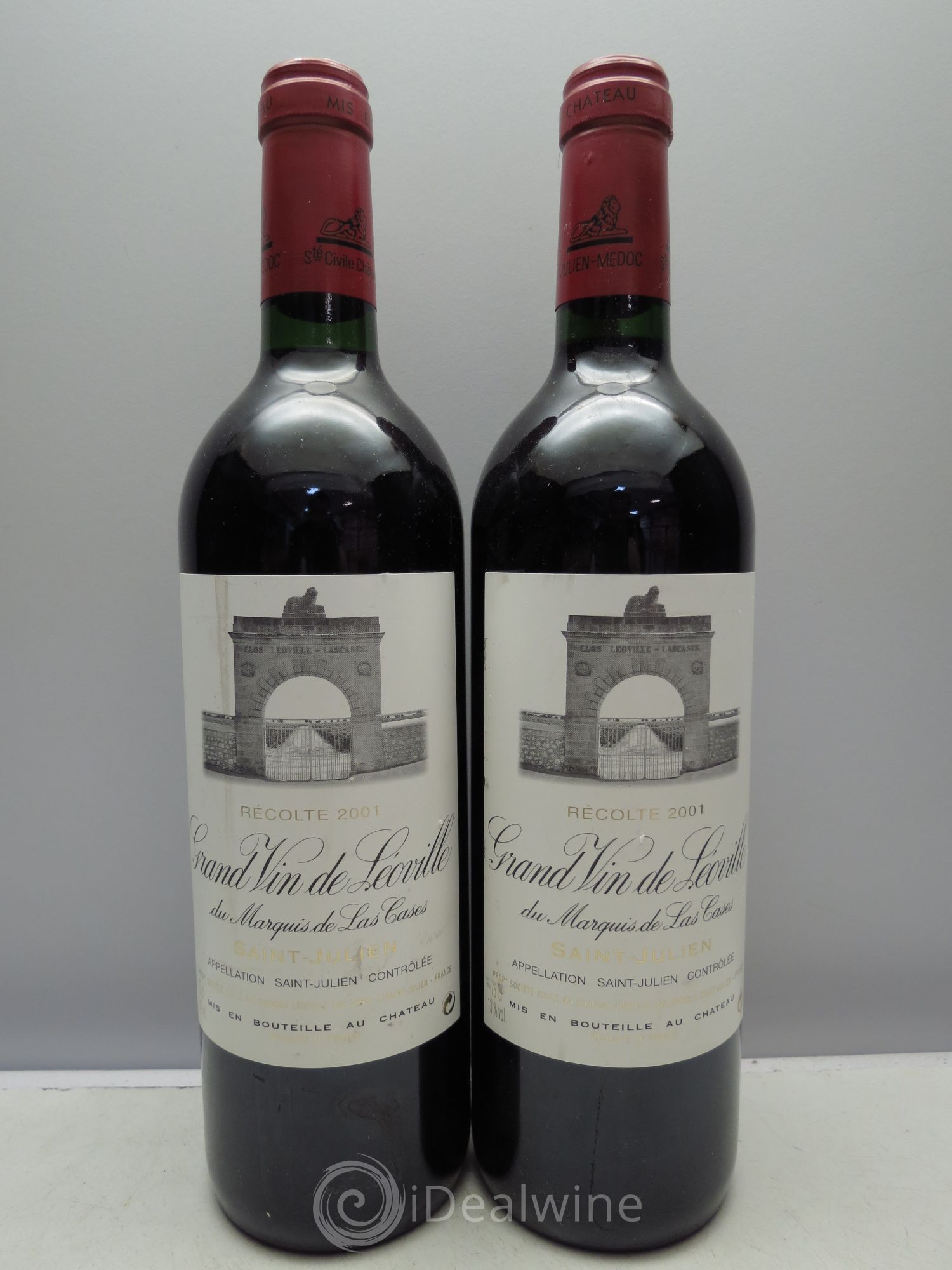 Château Léoville Las Cases 2ème Grand Cru Classé 2001 - Lot de 2 bouteilles - 0