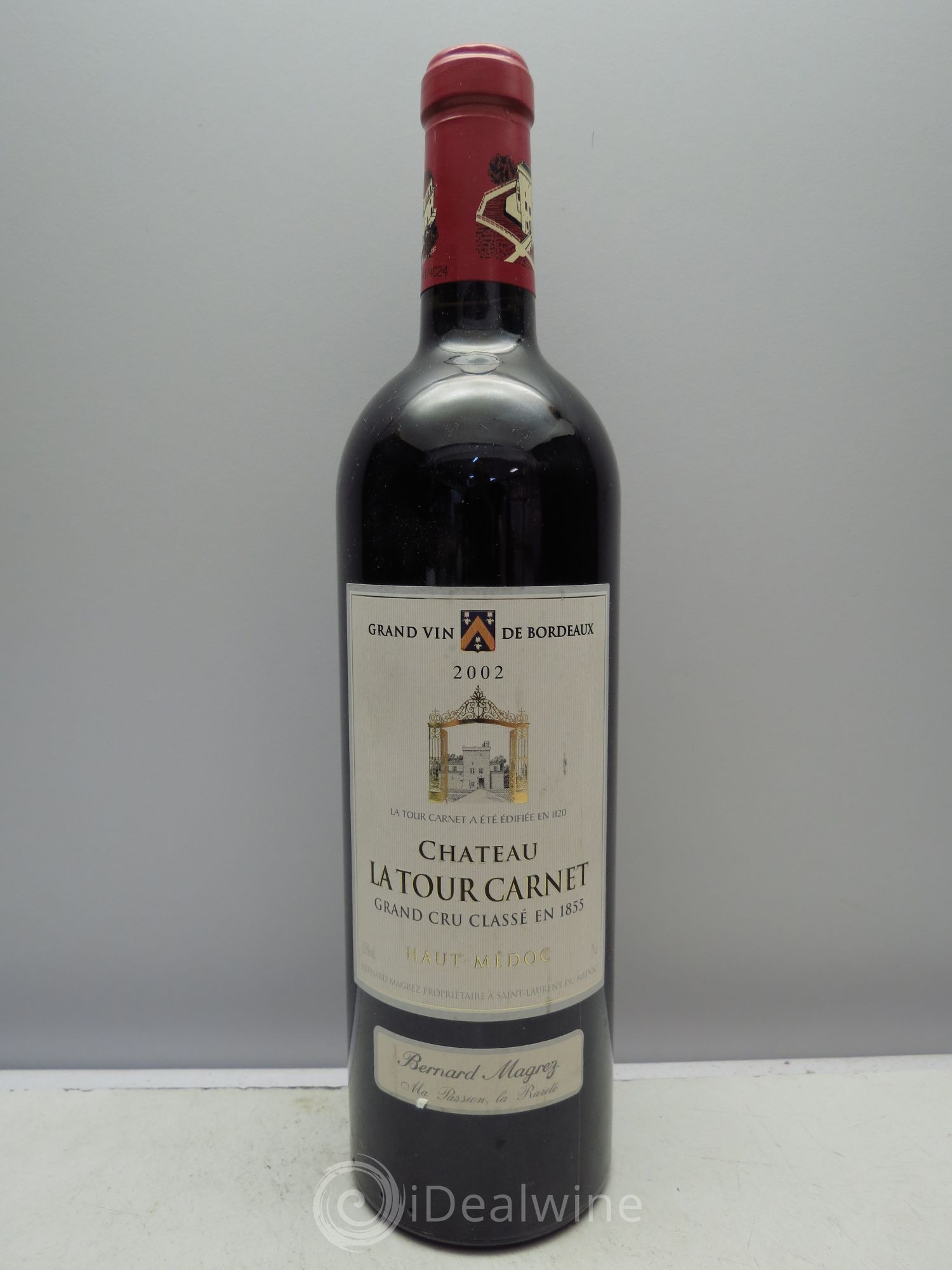 Château la Tour Carnet 4ème Grand Cru Classé 2002 - Lot de 1 bouteille - 0