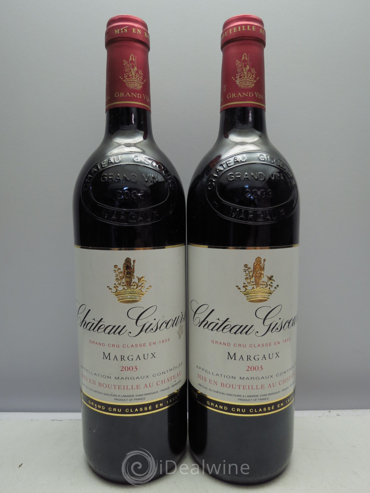 Château Giscours 3ème Grand Cru Classé 2003 - Lot de 2 bouteilles - 0