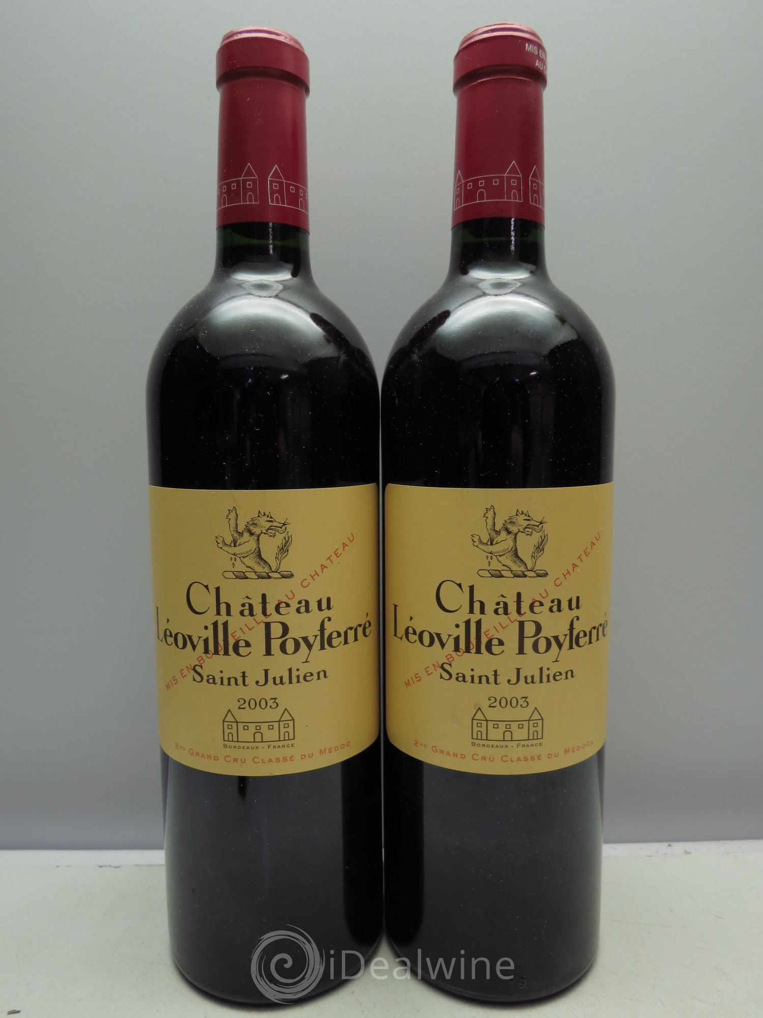 Château Léoville Poyferré 2ème Grand Cru Classé 2003 - Lot de 2 bouteilles - 0