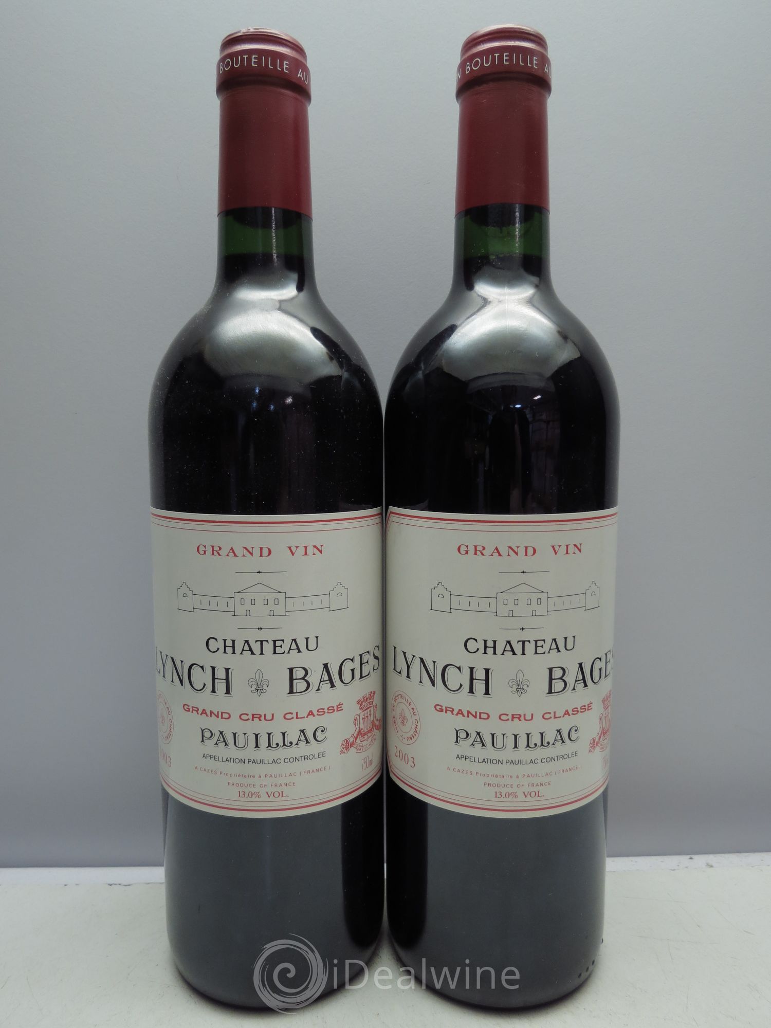 Château Lynch Bages 5ème Grand Cru Classé 2003 - Lot de 2 bouteilles - 0