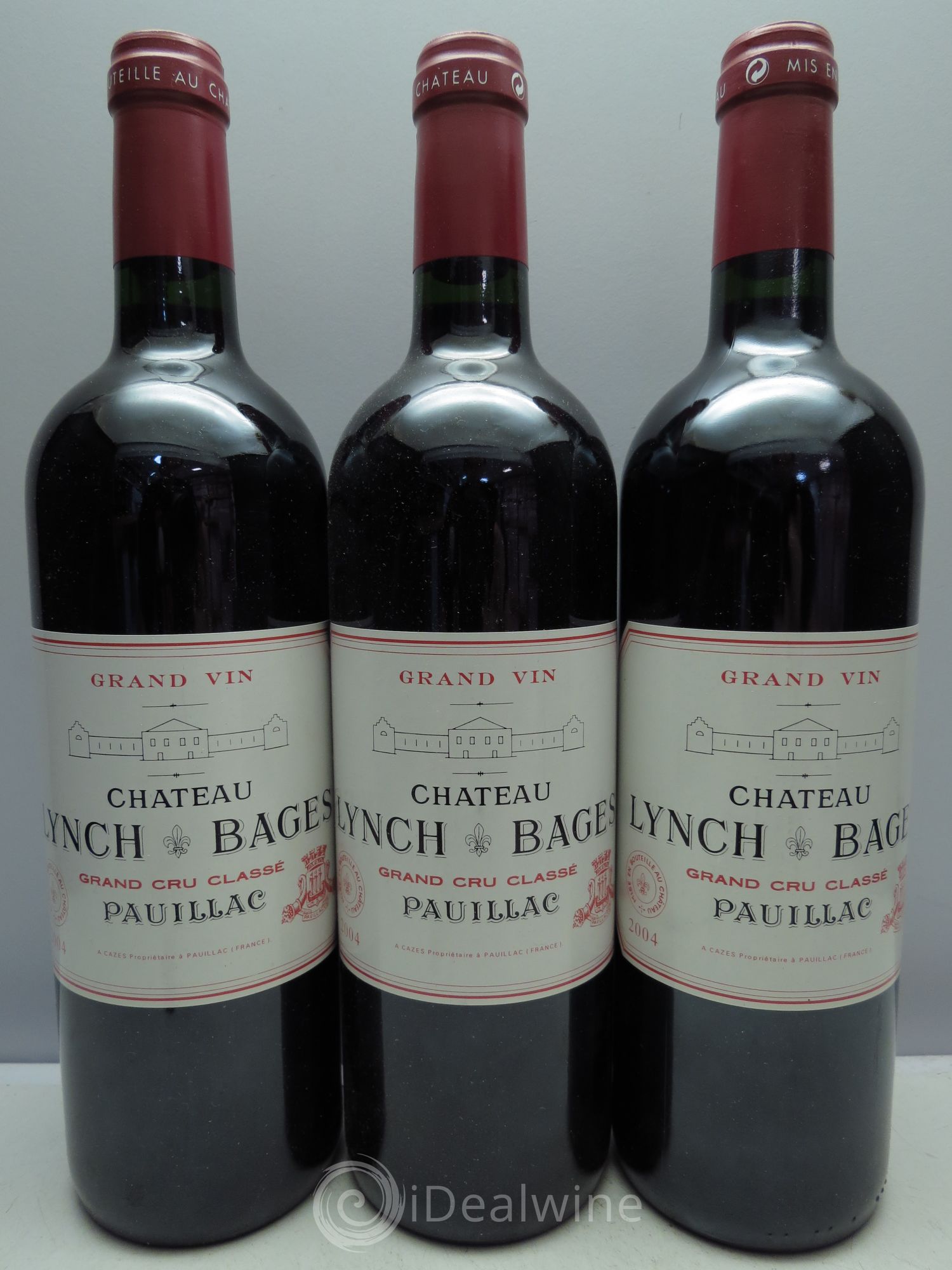 Château Lynch Bages 5ème Grand Cru Classé 2004 - Lot de 3 bouteilles - 0