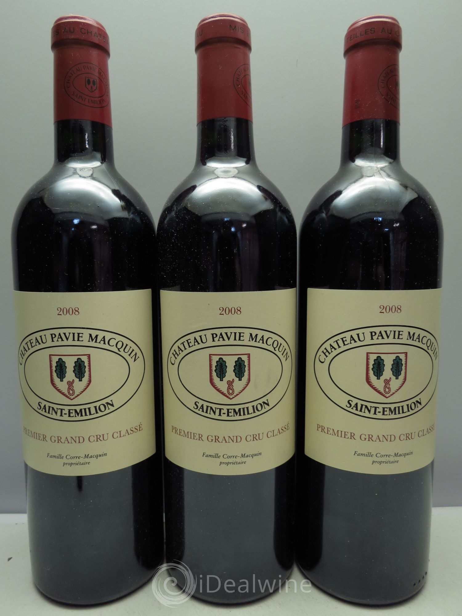 Château Pavie Macquin 1er Grand Cru Classé B 2008 - Lot de 3 bouteilles - 0