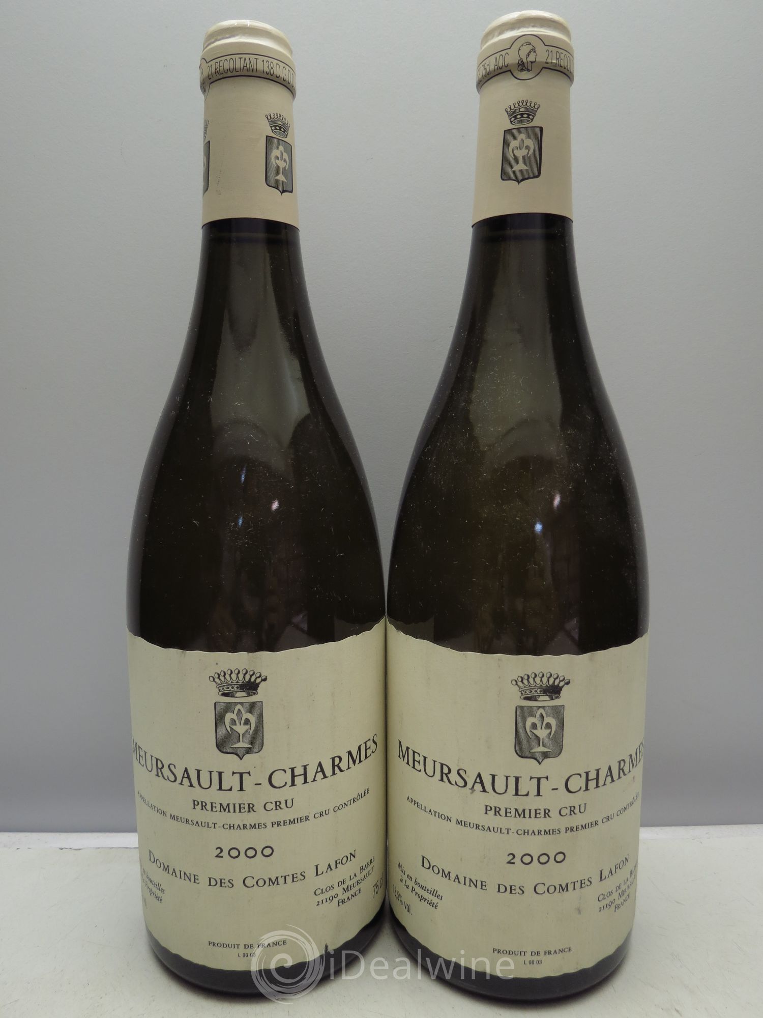 Meursault 1er Cru Charmes Comtes Lafon (Domaine des) 2000 - Lot de 2 bouteilles - 0