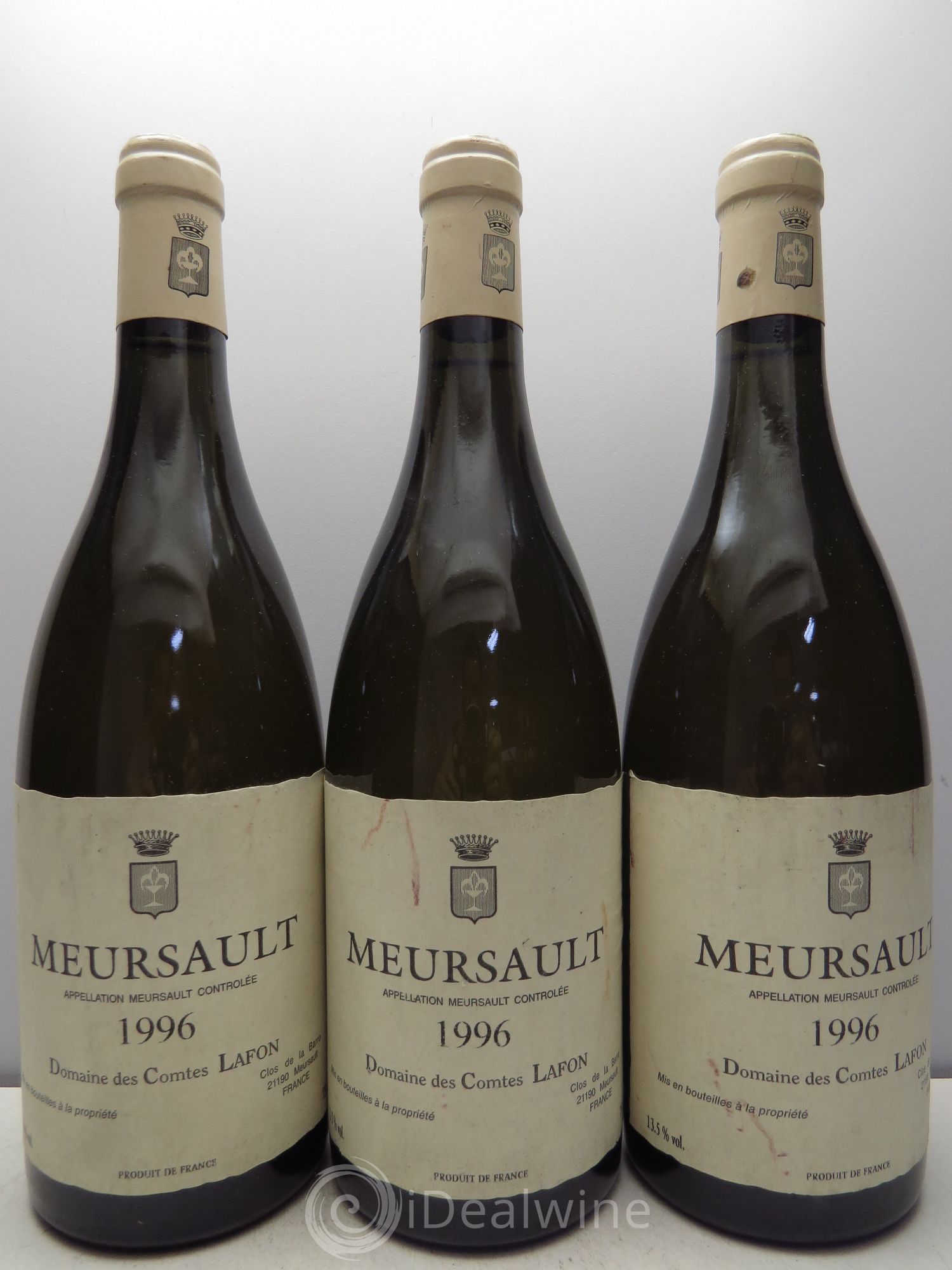 Meursault Comtes Lafon (Domaine des) 1996 - Lot de 3 bouteilles - 0