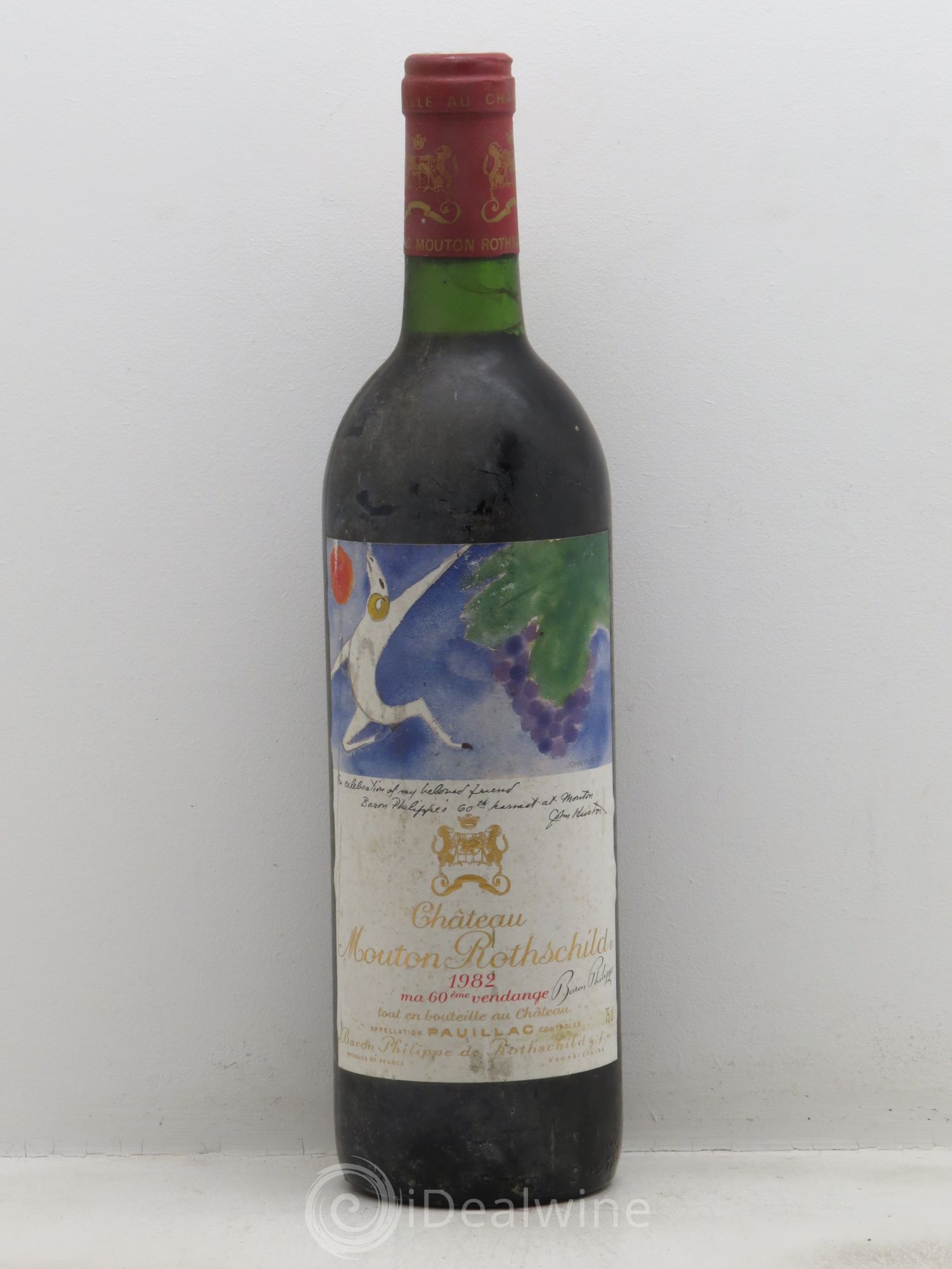 Château Mouton Rothschild 1er Grand Cru Classé 1982 - Lot de 1 bouteille - 0