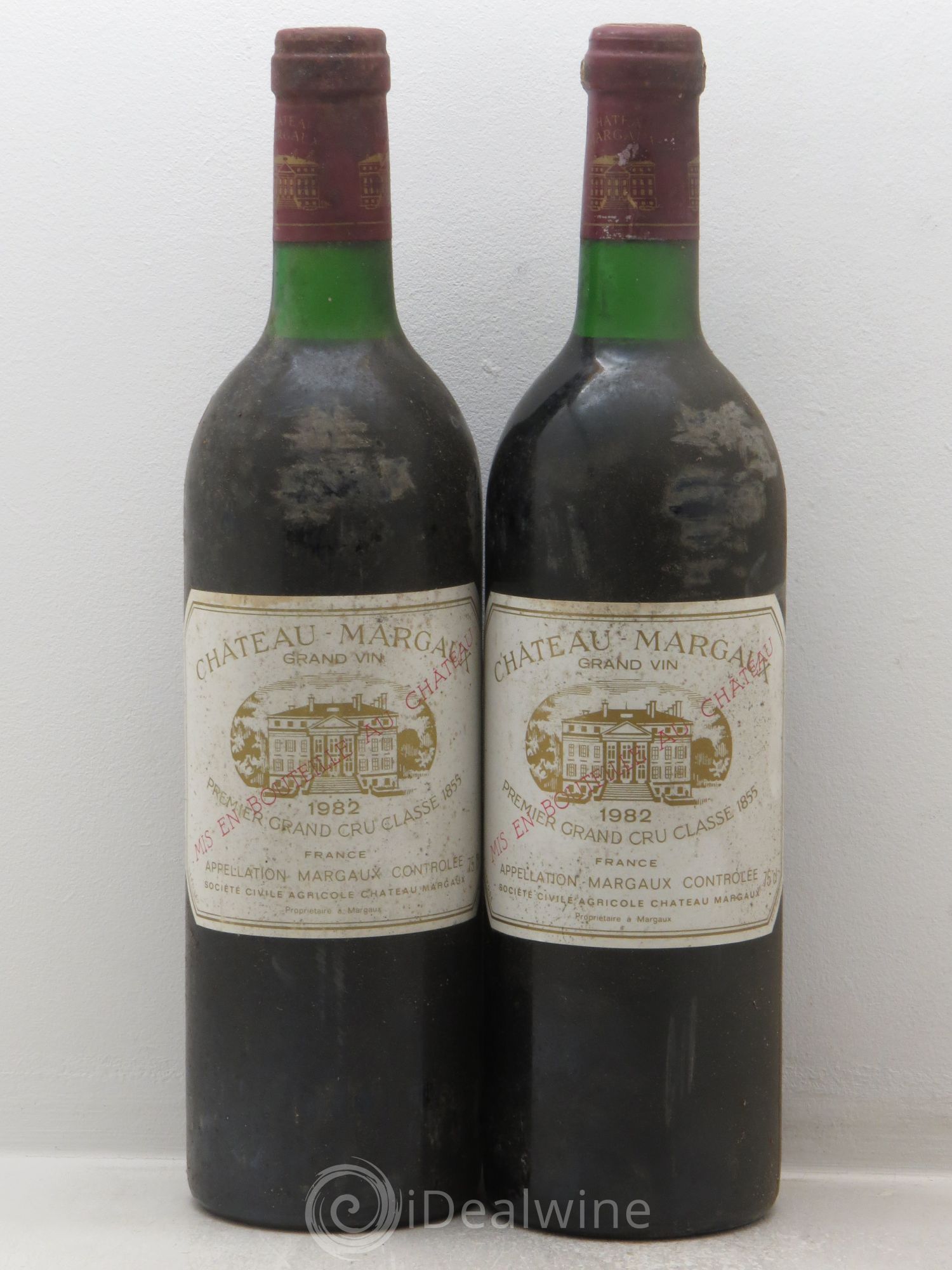 Château Margaux 1er Grand Cru Classé 1982 - Lot de 2 bouteilles - 0