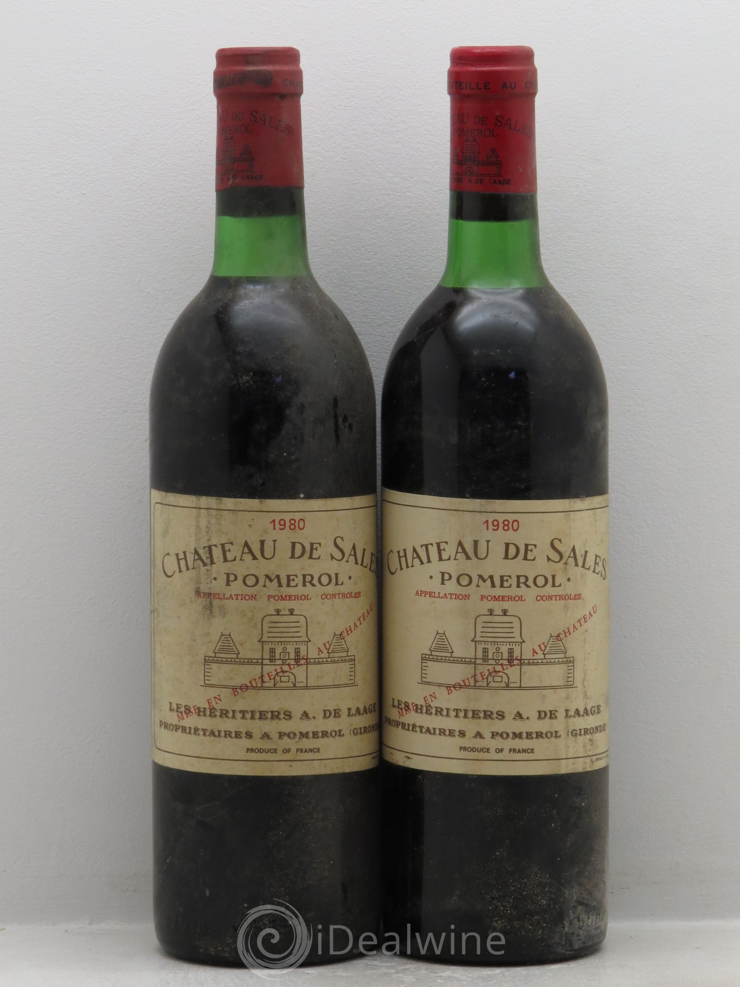 Château de Sales 1980 - Lot de 2 bouteilles - 0