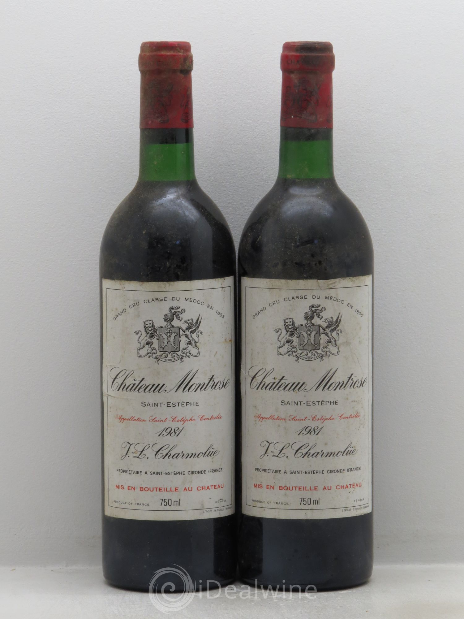 Château Montrose 2ème Grand Cru Classé 1981 - Lot de 2 bouteilles - 0