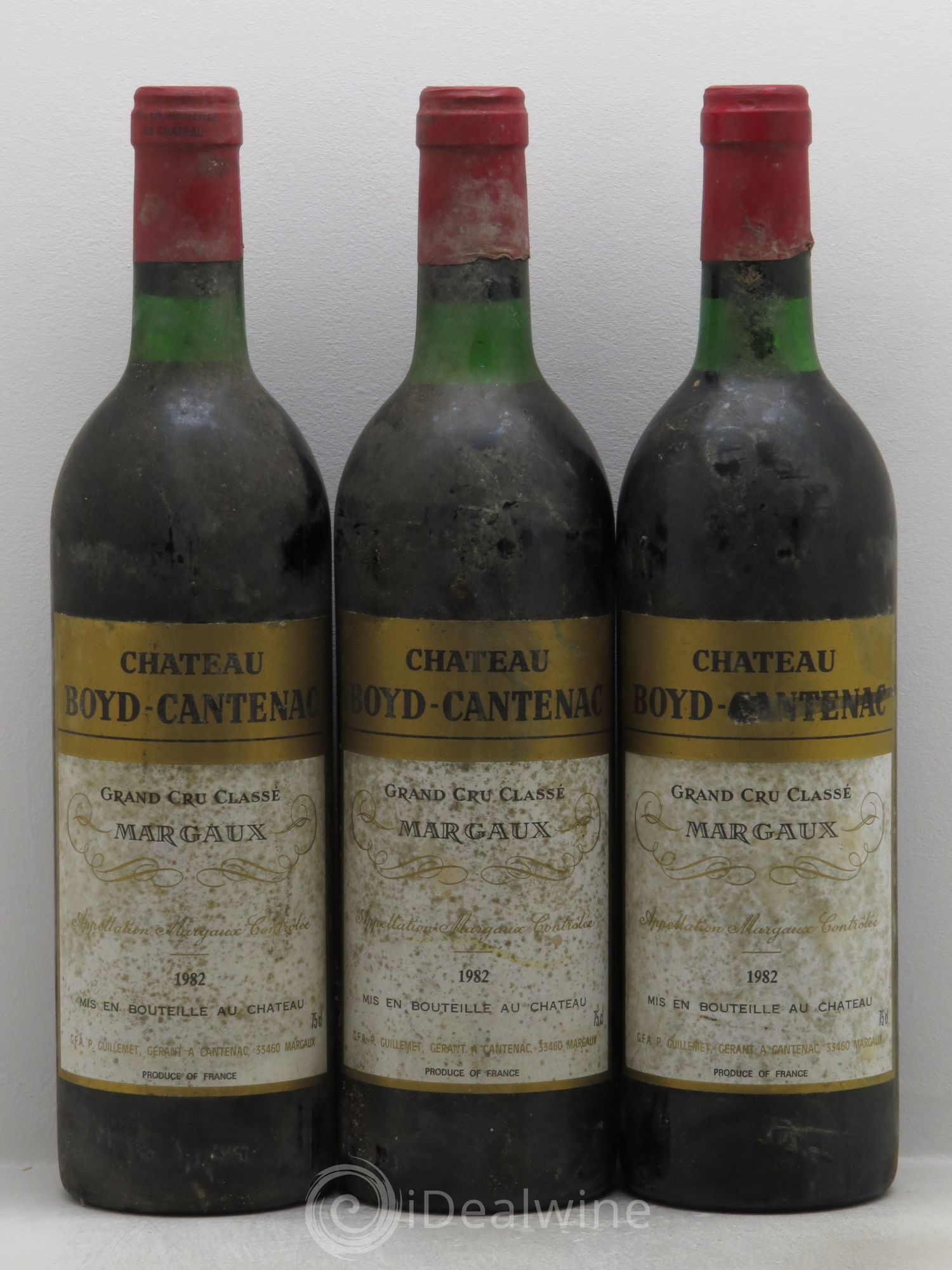 Château Boyd Cantenac 3ème Grand Cru Classé 1982 - Lot de 3 bouteilles - 0