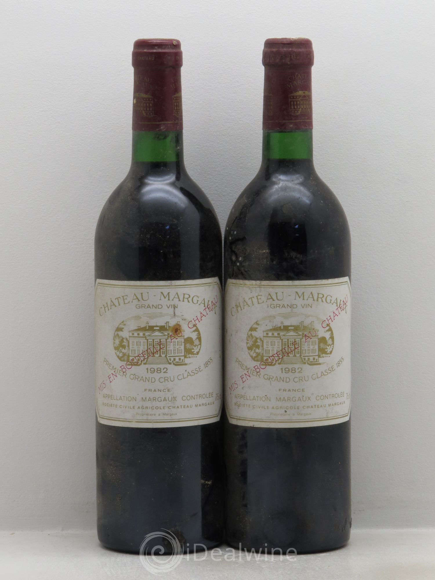 Château Margaux 1er Grand Cru Classé 1982 - Lot de 2 bouteilles - 0