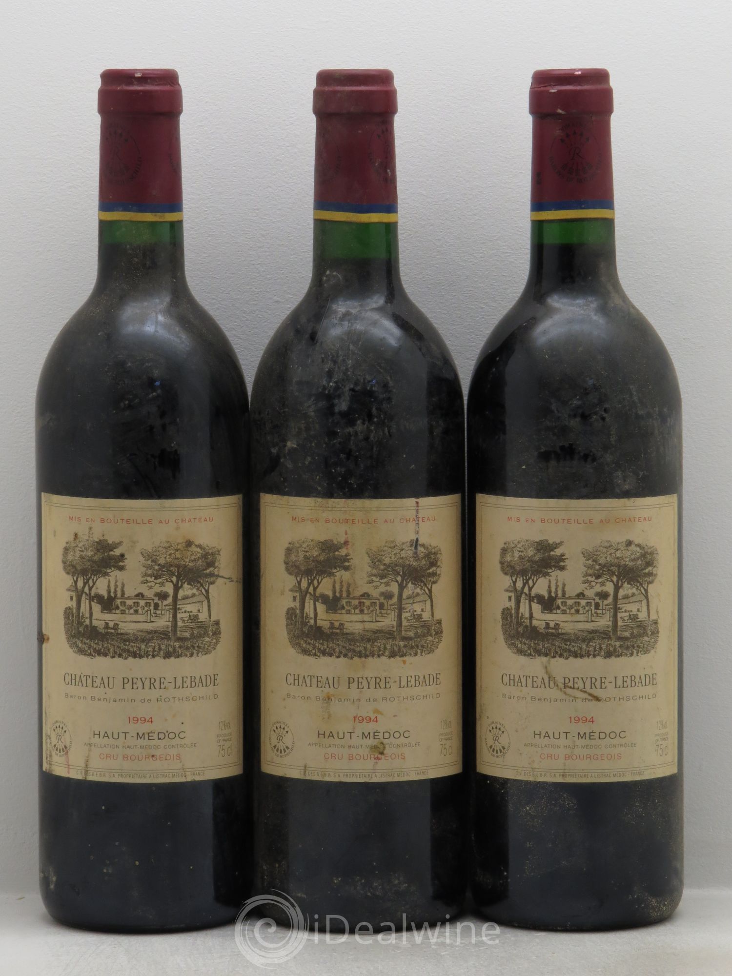 Haut Médoc Château Peyre Lebade 1994 - Posten von 3 Flaschen - 0