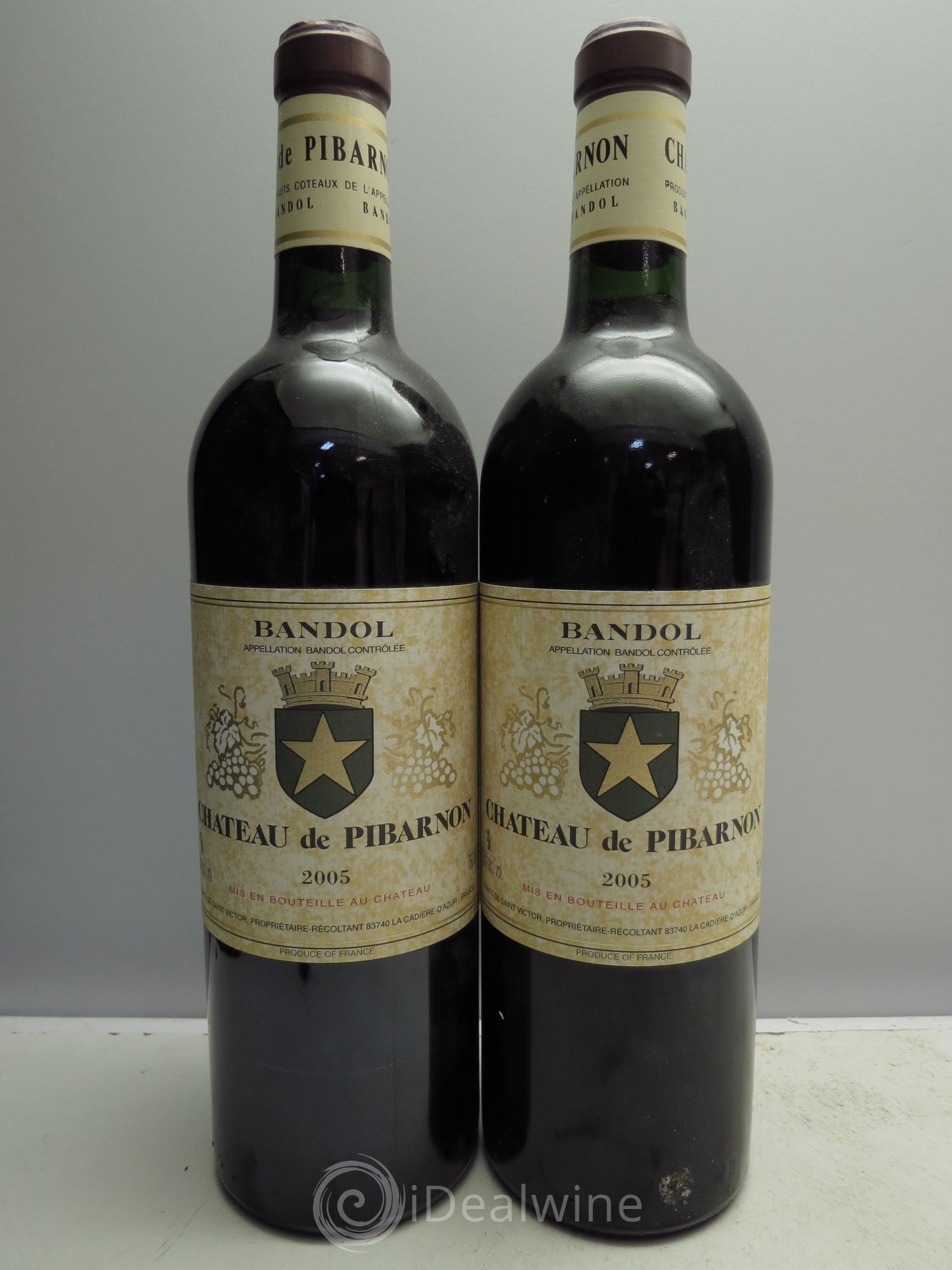 Bandol Château de Pibarnon Comte de Saint-Victor 2005 - Lot de 2 bouteilles - 0