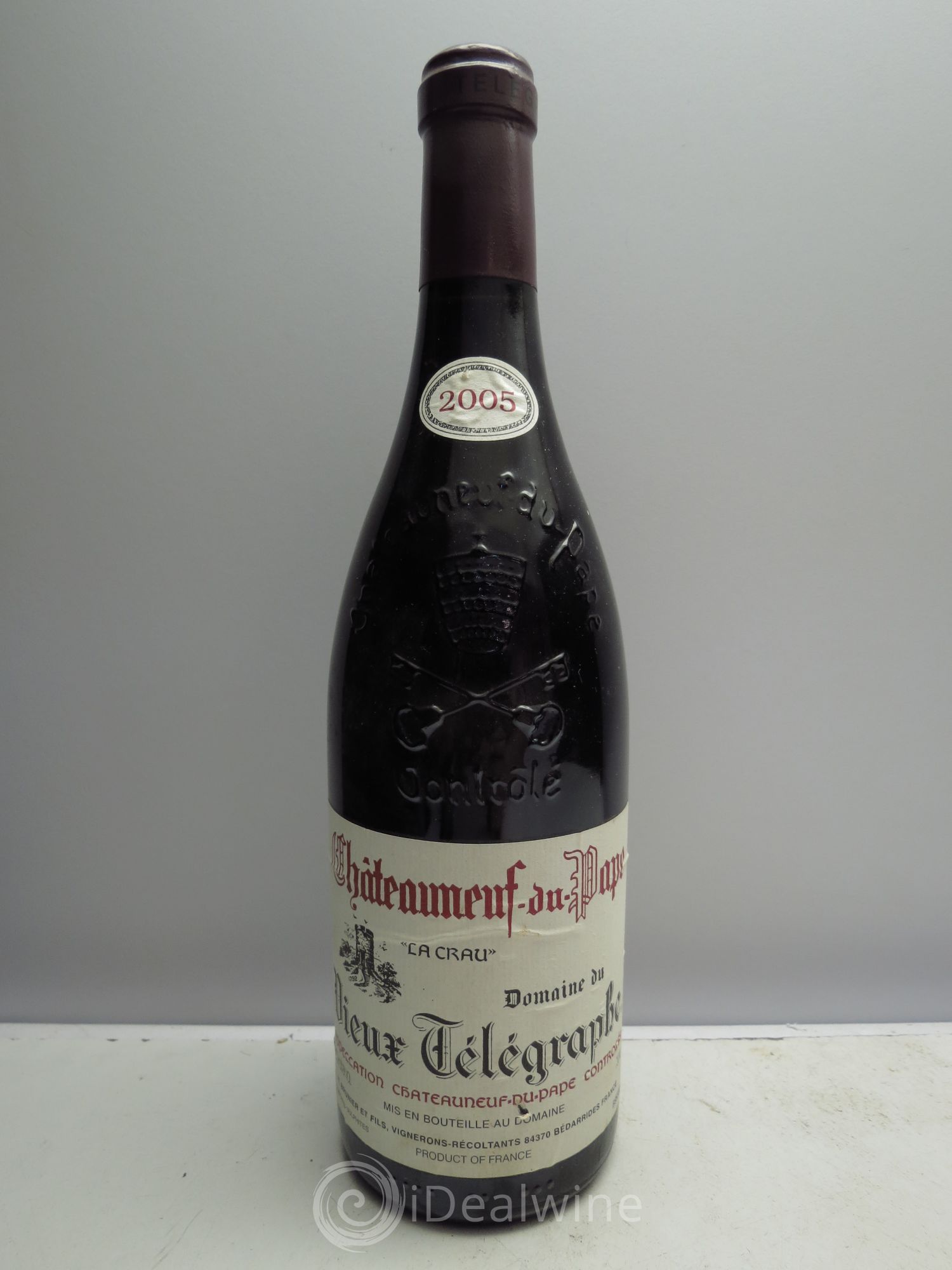 Châteauneuf-du-Pape Vieux Télégraphe (Domaine du) Vignobles Brunier 2005 - Lot de 1 bouteille - 0