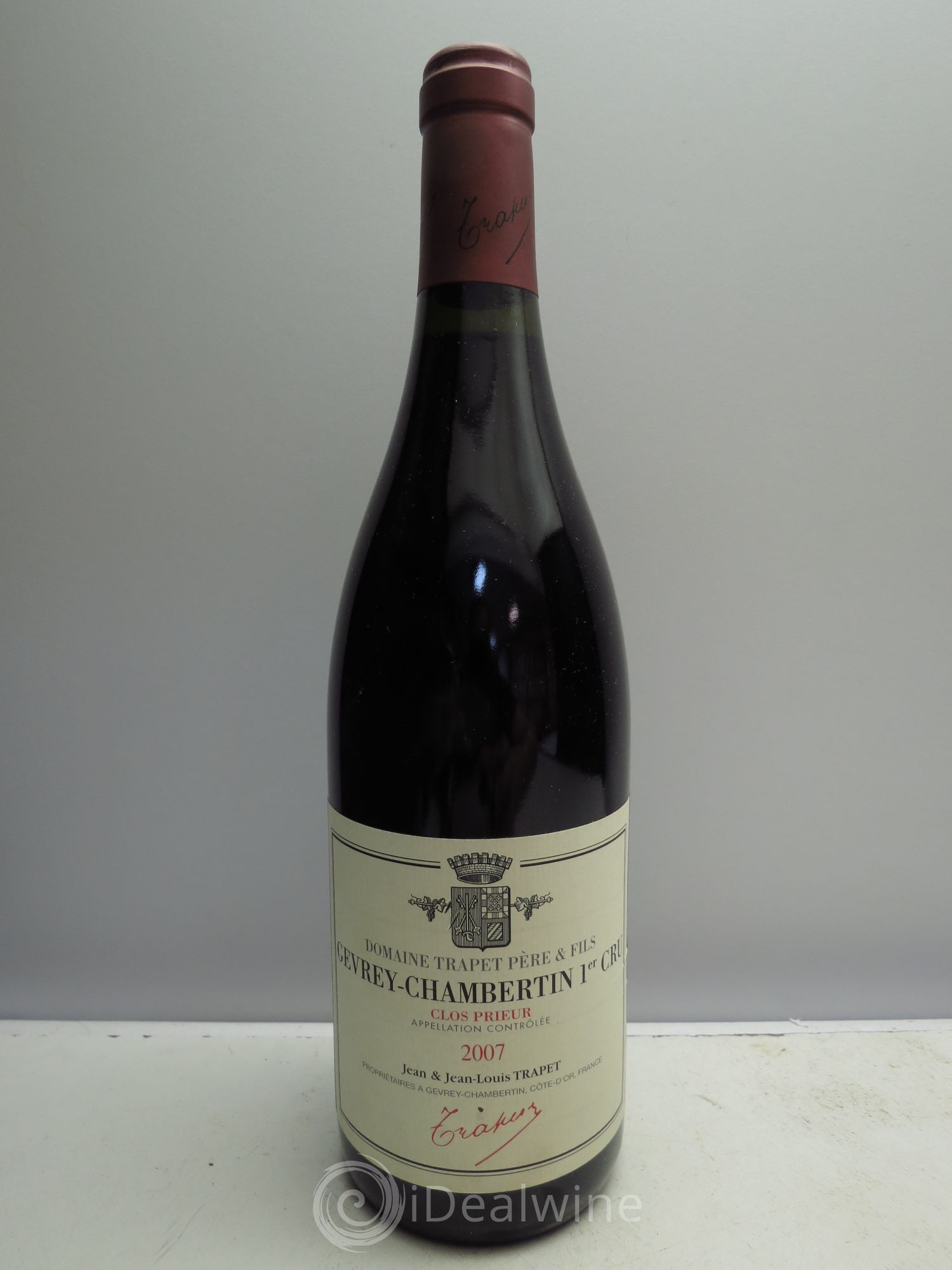 Gevrey-Chambertin 1er Cru Clos Prieur Domaine Trapet 2007 - Lot de 1 bouteille - 0