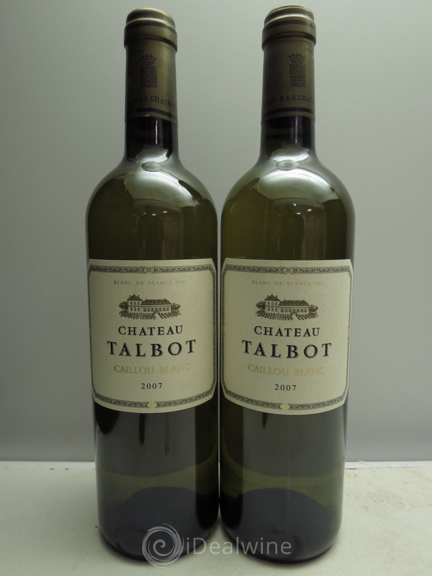 Château Talbot Caillou Blanc RECUP LE 29/07/2014 2007 - Lot de 2 bouteilles - 0
