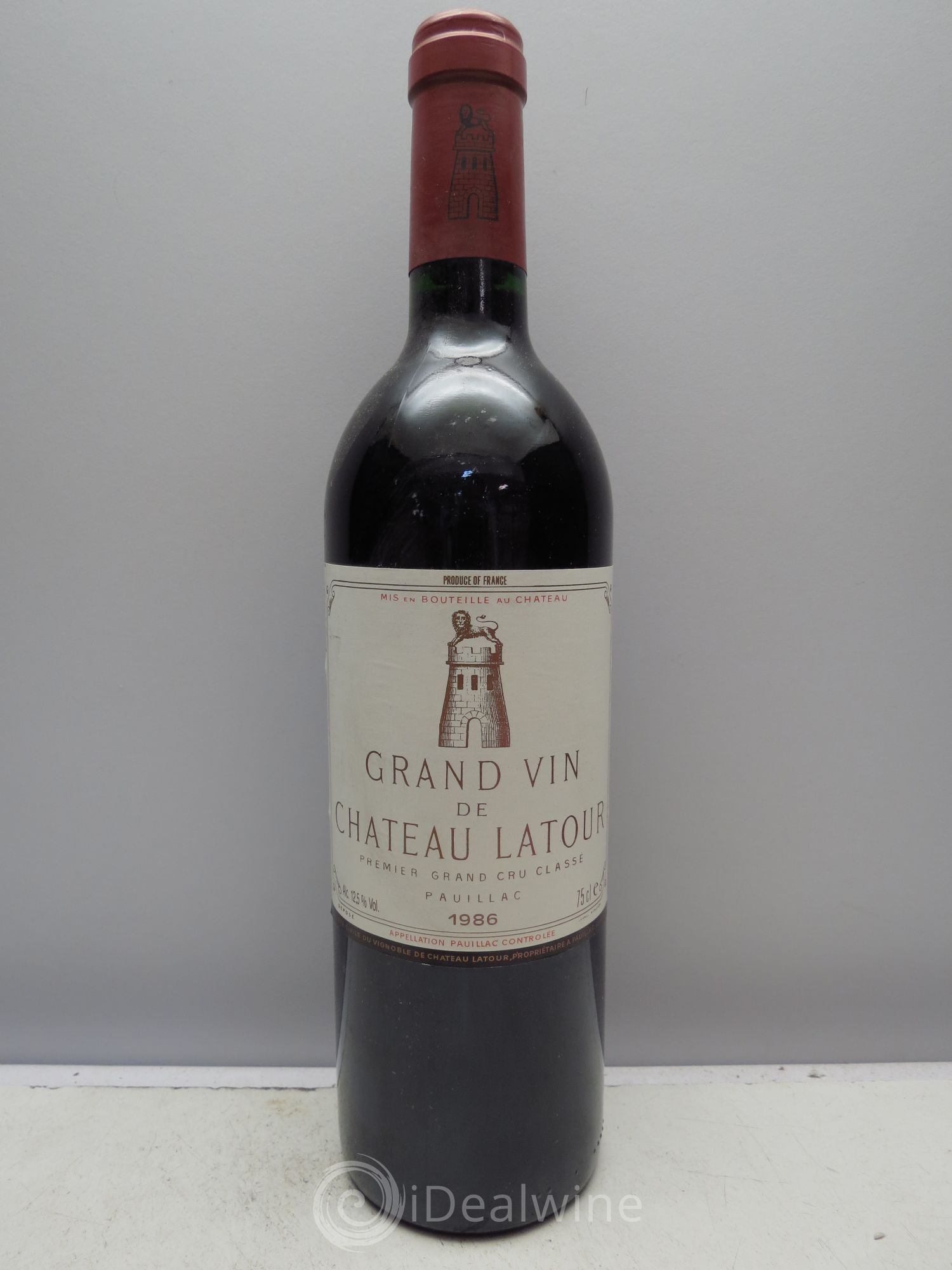 Château Latour 1er Grand Cru Classé 1986 - Lot de 1 bouteille - 0