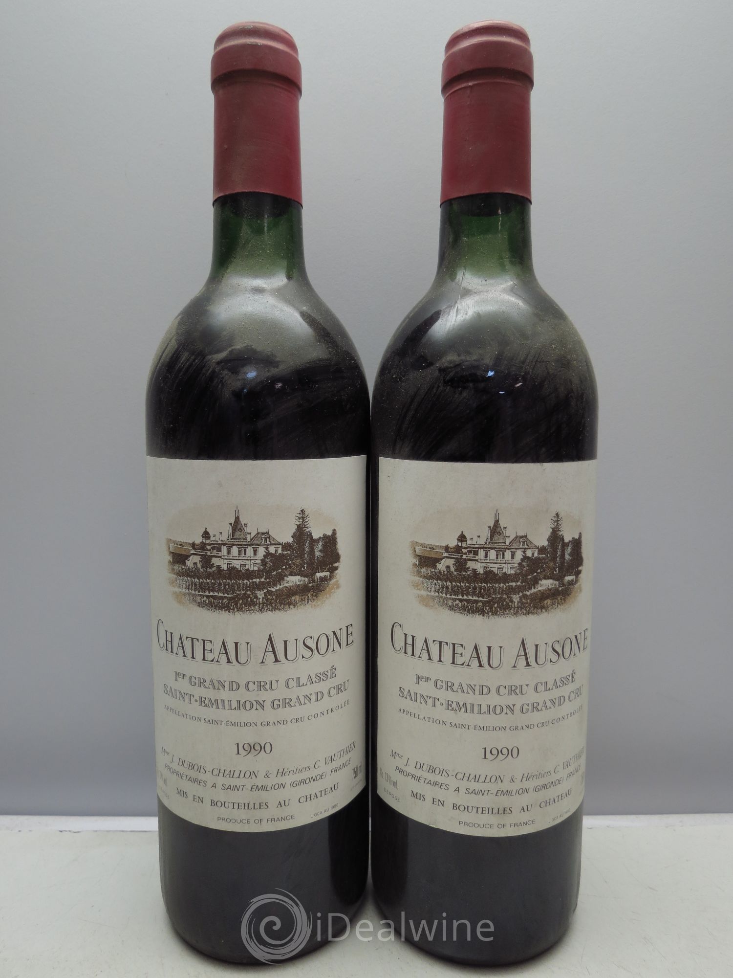 Château Ausone 1er Grand Cru Classé A 1990 - Lot de 2 bouteilles - 0