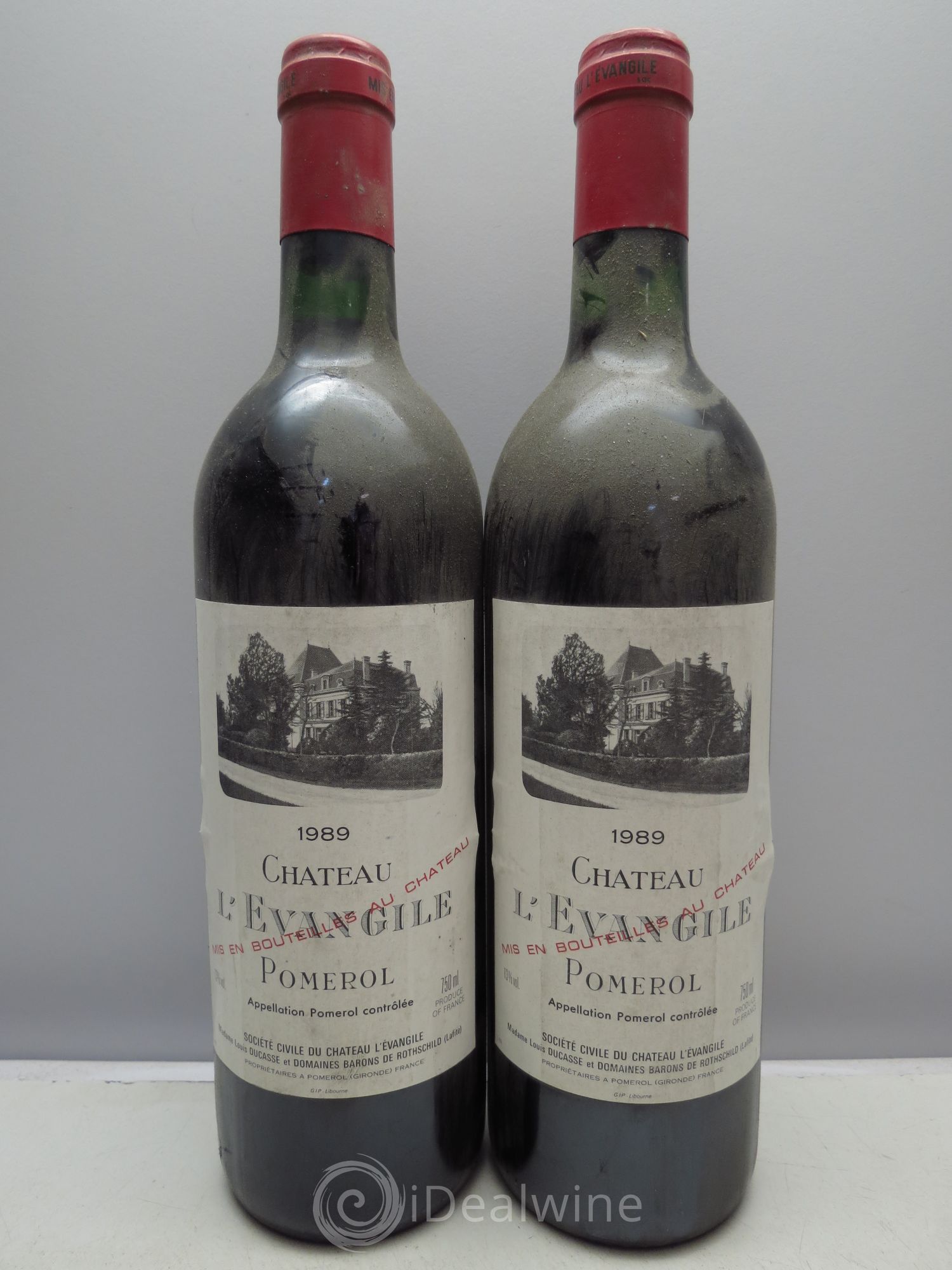 Château l' Évangile 1989 - Lot de 2 bouteilles - 0