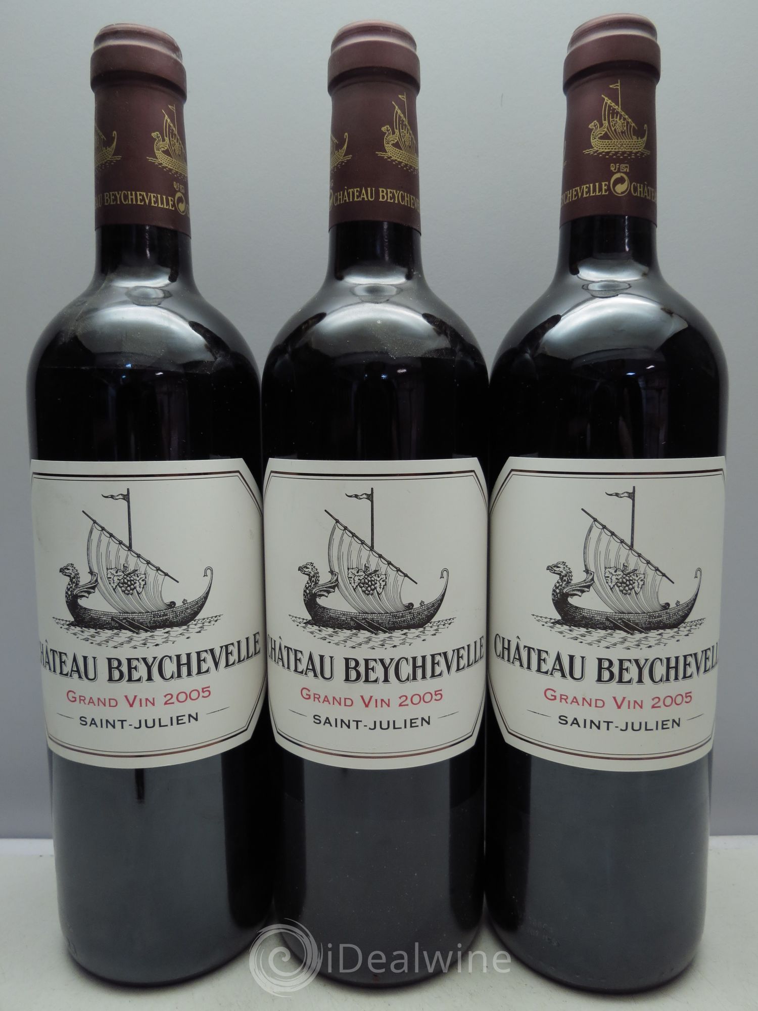 Château Beychevelle 4ème Grand Cru Classé 2005 - Lot de 3 bouteilles - 0