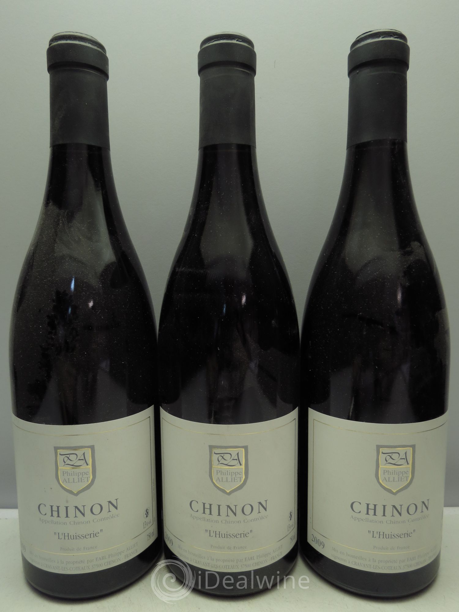 Chinon L'Huisserie Philippe Alliet (sans prix de réserve / no reserve) 2009 - Lotto di 3 bottiglie - 0