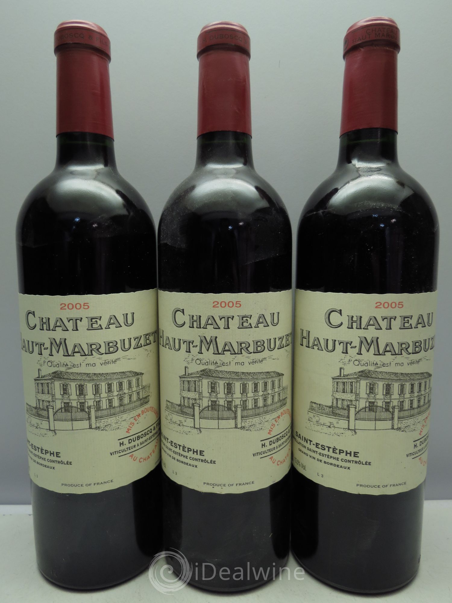 Château Haut Marbuzet 2005 - Lot de 3 bouteilles - 0