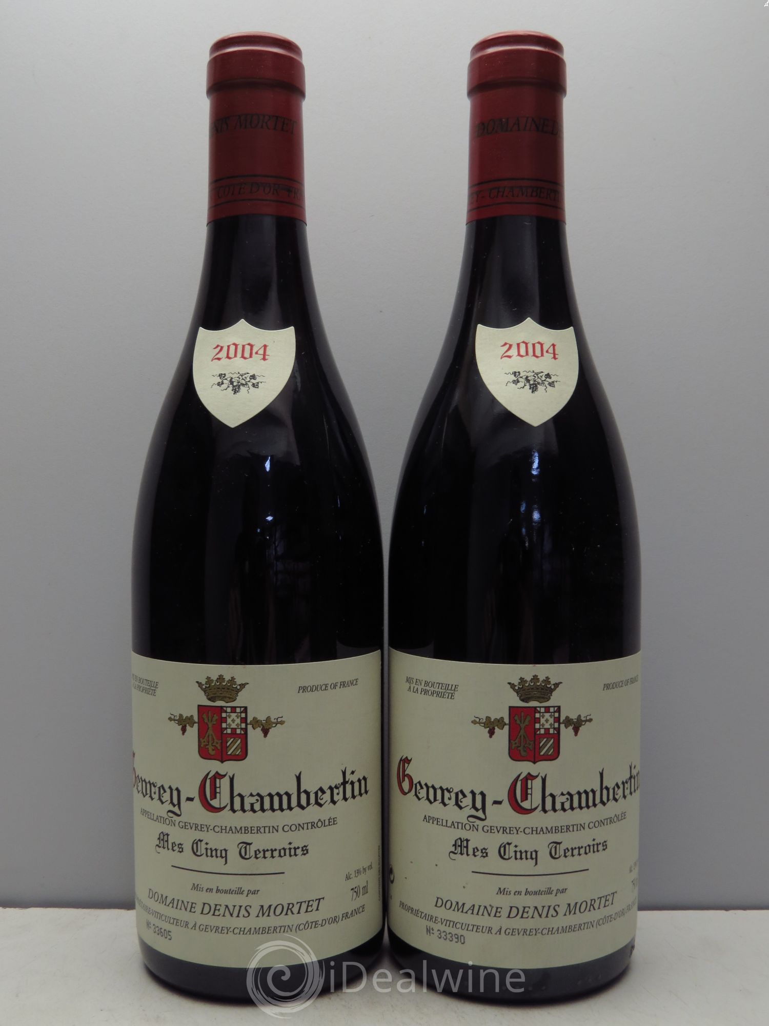 Gevrey-Chambertin Mes Cinq Terroirs Denis Mortet (Domaine) 2004 - Lot de 2 bouteilles - 0