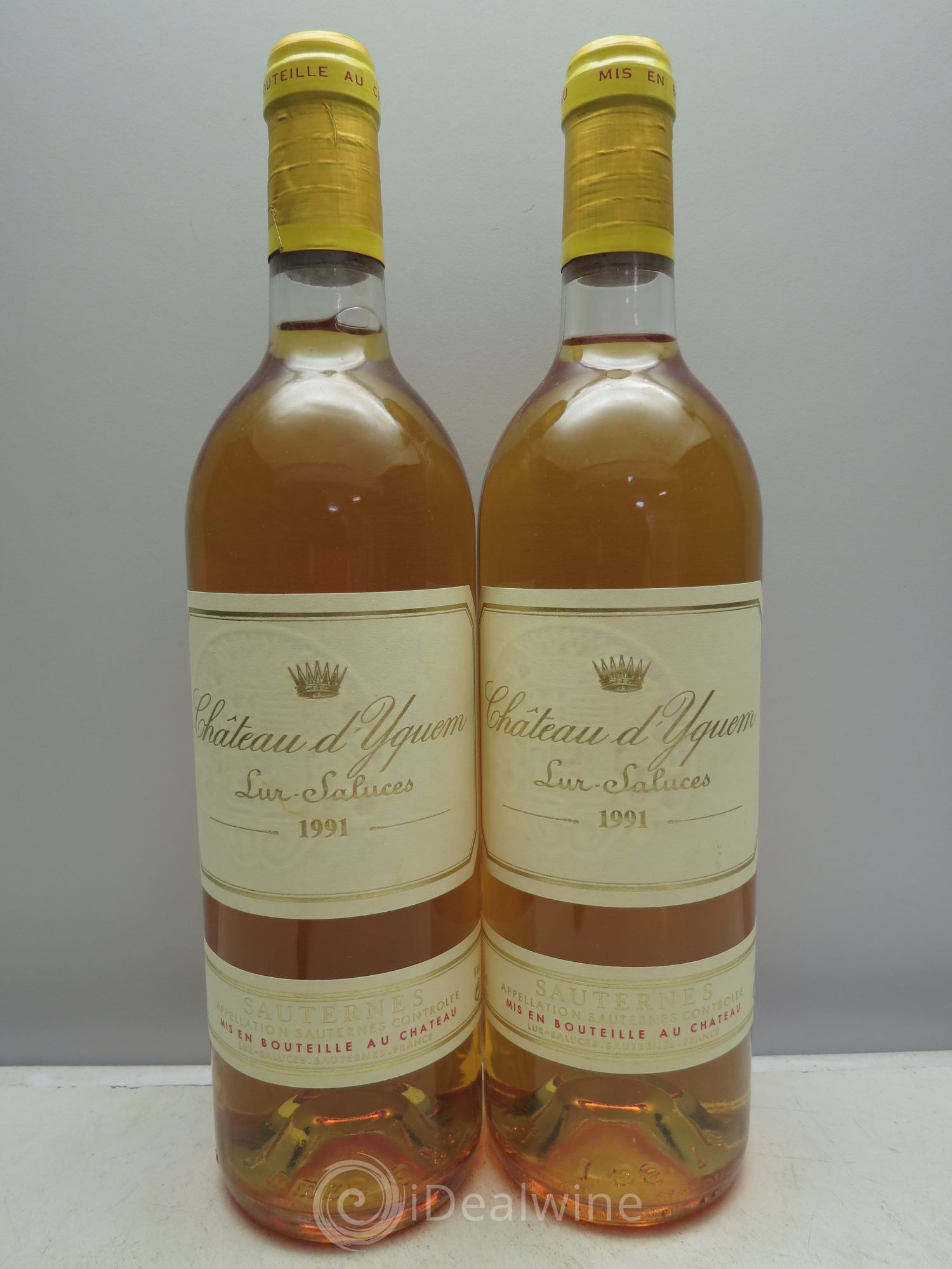 Château d' Yquem 1er Cru Classé Supérieur 1991 - Lotto di 2 bottiglie - 0