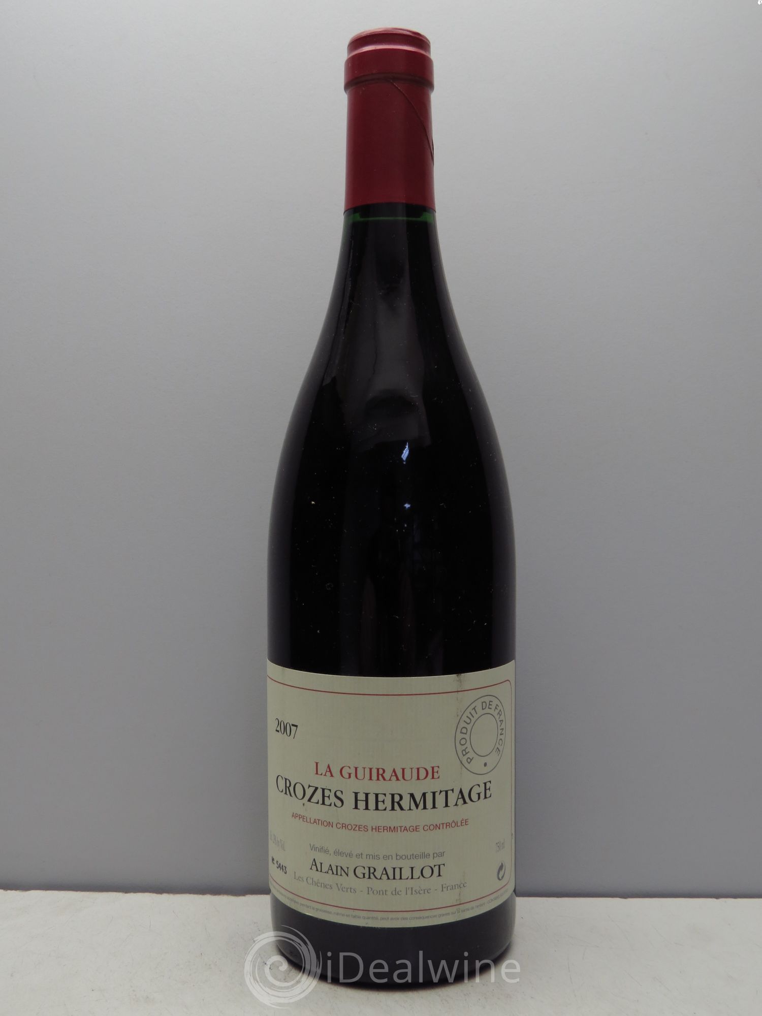 Crozes-Hermitage La Guiraude Domaine Graillot 2007 - Lot de 1 bouteille - 0