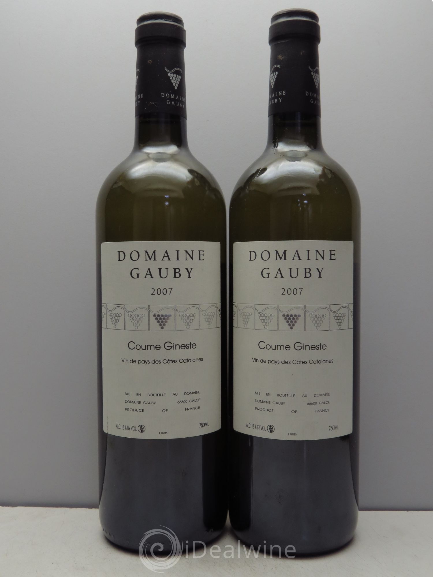 Côtes Catalanes Coume Gineste Gauby (Domaine) 2007 - Lot de 2 bouteilles - 0