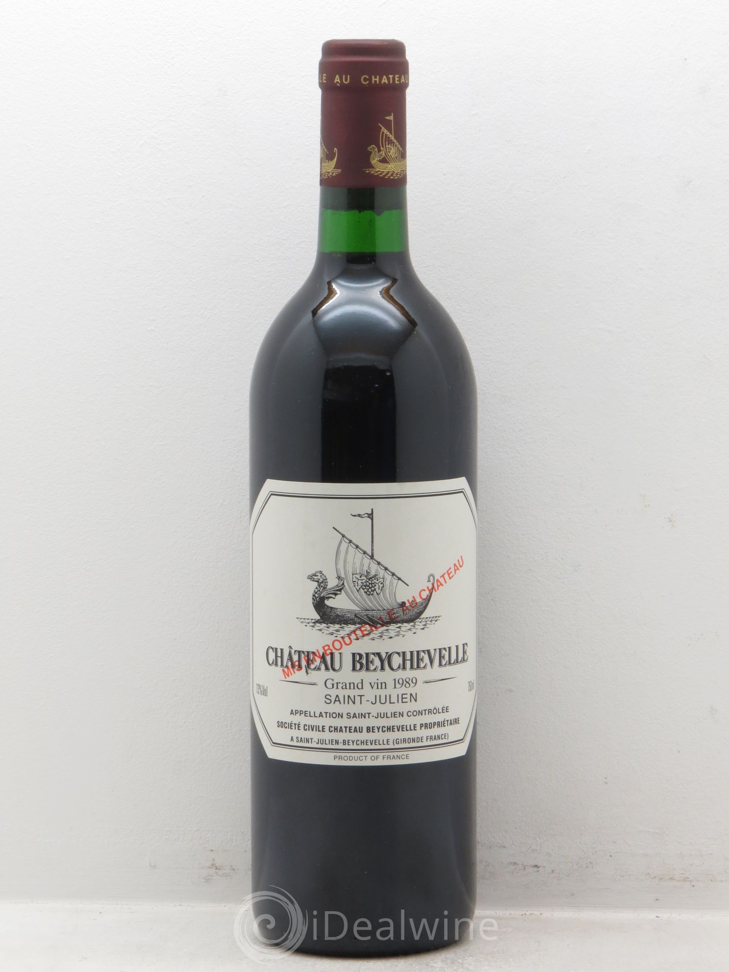 Château Beychevelle 4ème Grand Cru Classé 1989 - Lot de 1 bouteille - 0
