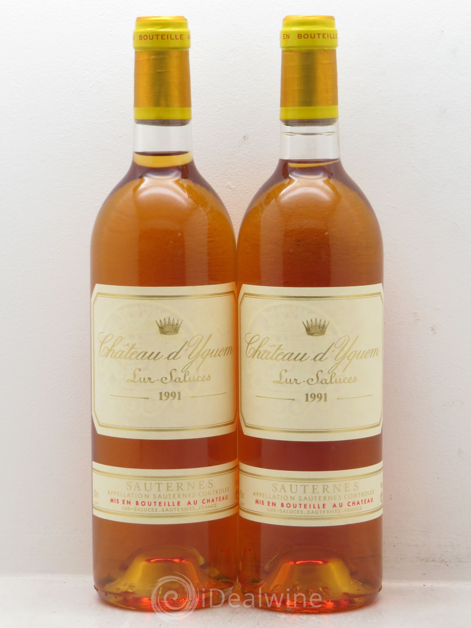Château d' Yquem 1er Cru Classé Supérieur 1991 - Lotto di 2 bottiglie - 0