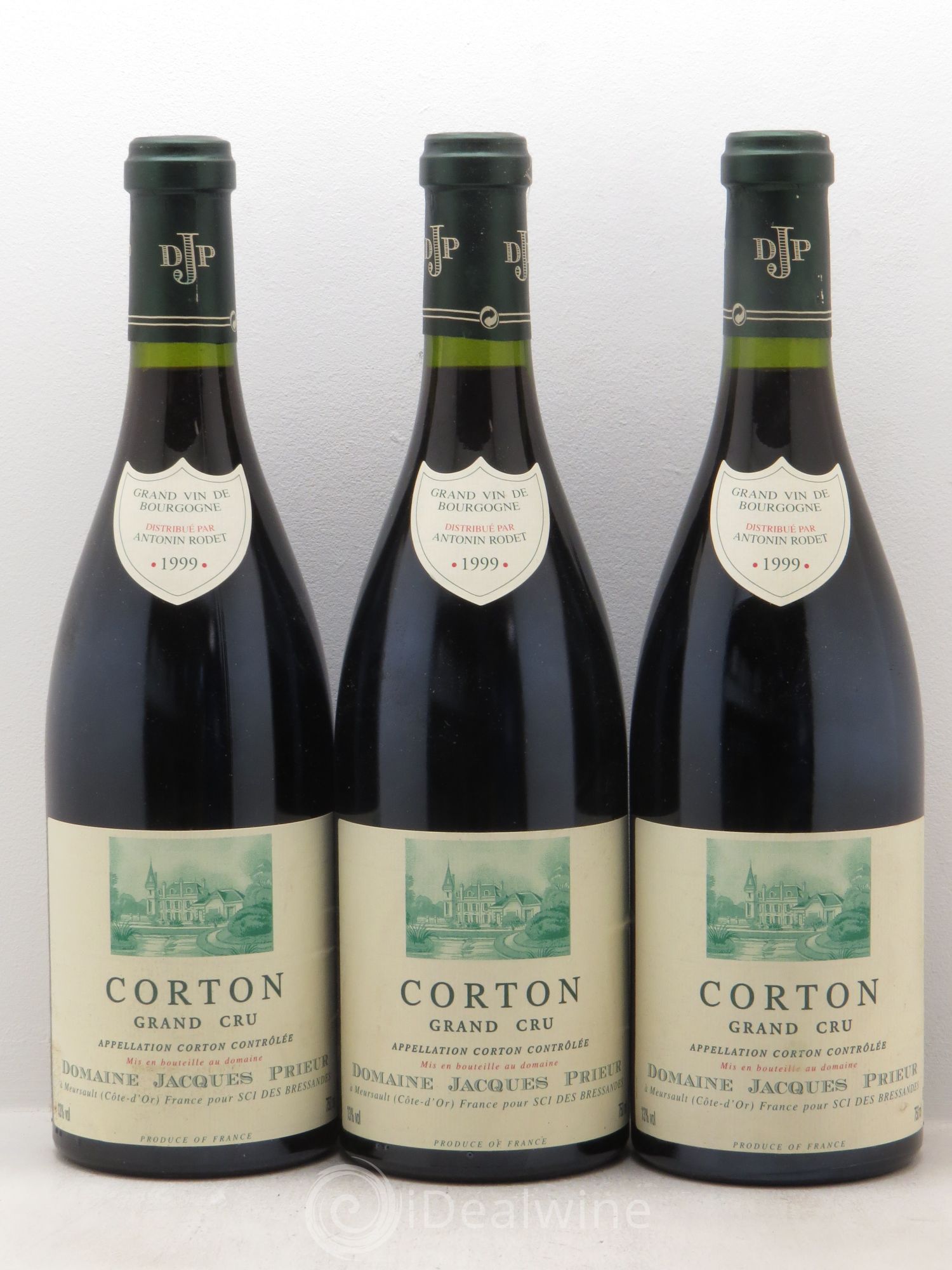Corton Grand Cru Jacques Prieur 1999 - Lot de 3 bouteilles - 0