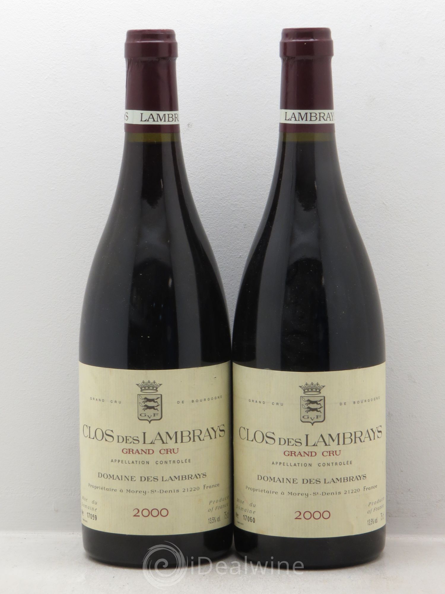 Clos des Lambrays Grand Cru Domaine des Lambrays 2000 - Lot de 2 bouteilles - 0