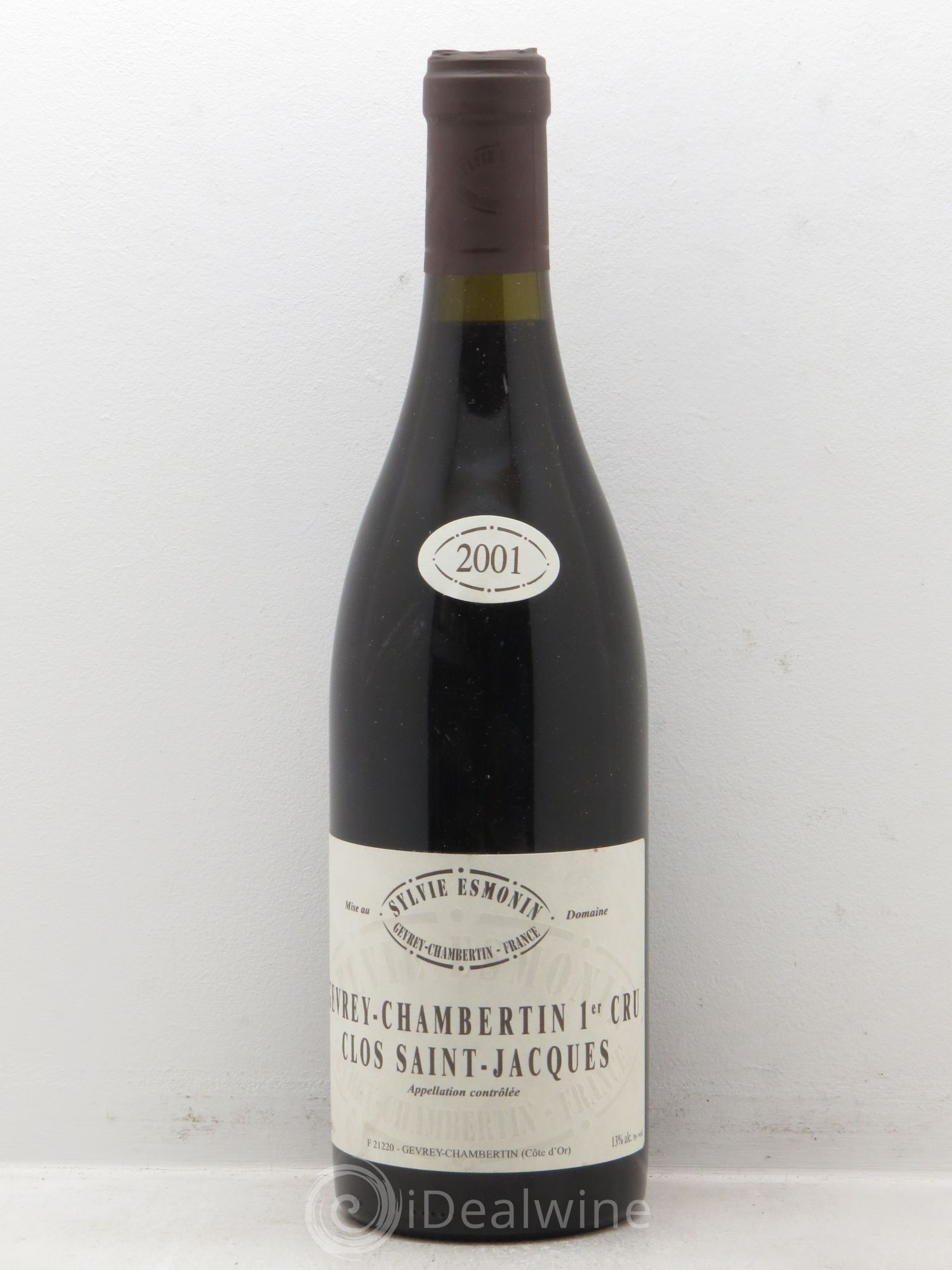 Gevrey-Chambertin 1er Cru Clos Saint Jacques Sylvie Esmonin 2001 - Lot de 1 bouteille - 0