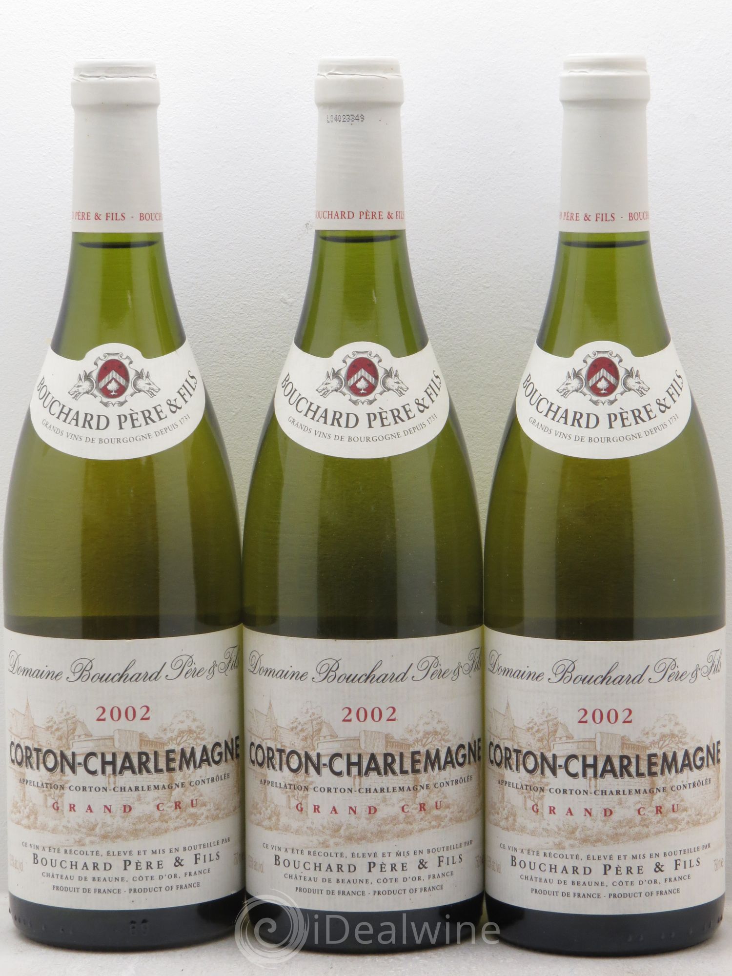 Corton-Charlemagne Grand Cru Bouchard Père & Fils 2002 - Lot de 3 bouteilles - 0
