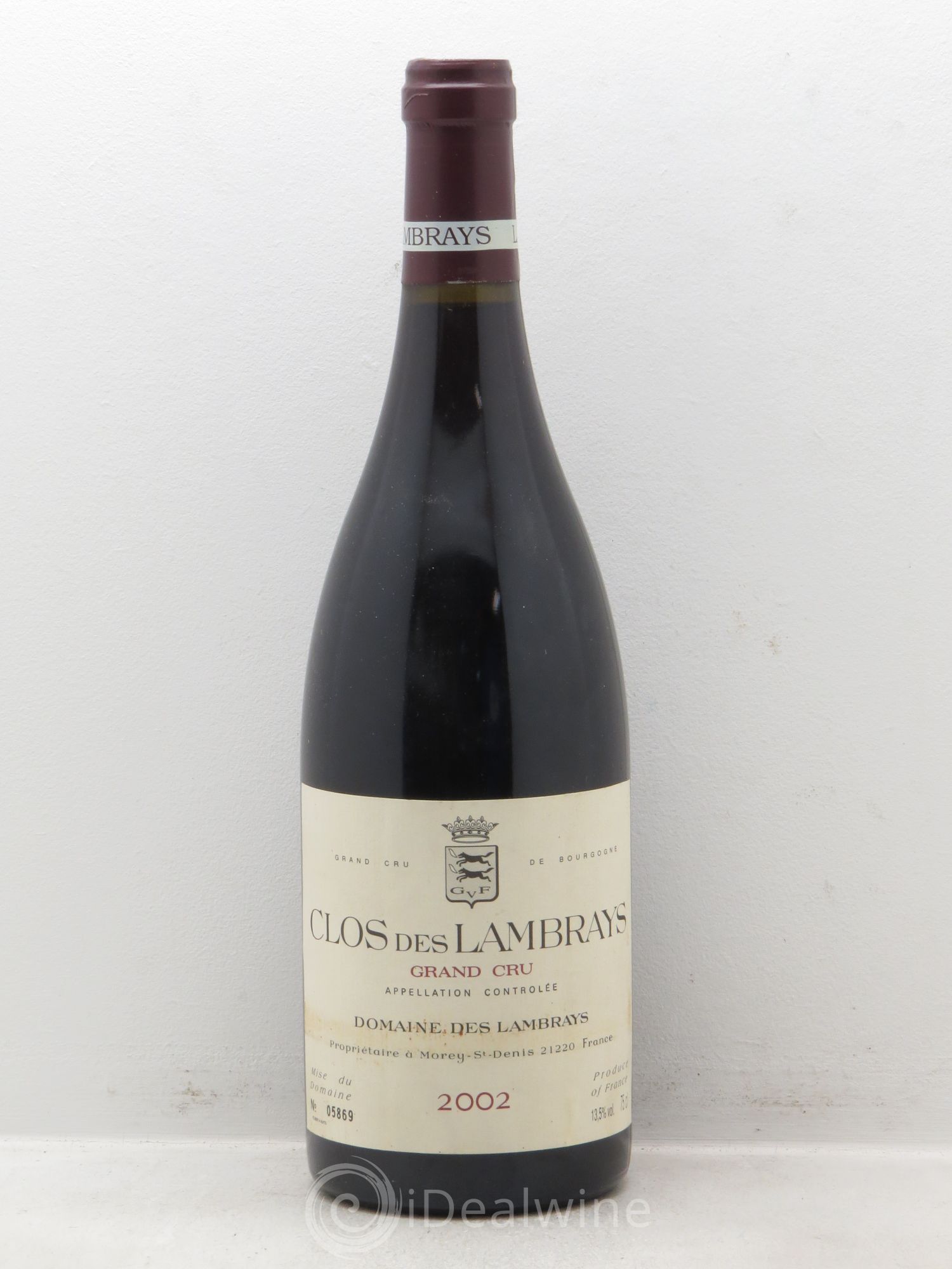 Clos des Lambrays Grand Cru Domaine des Lambrays 2002 - Lotto di 6 bottiglie - 0