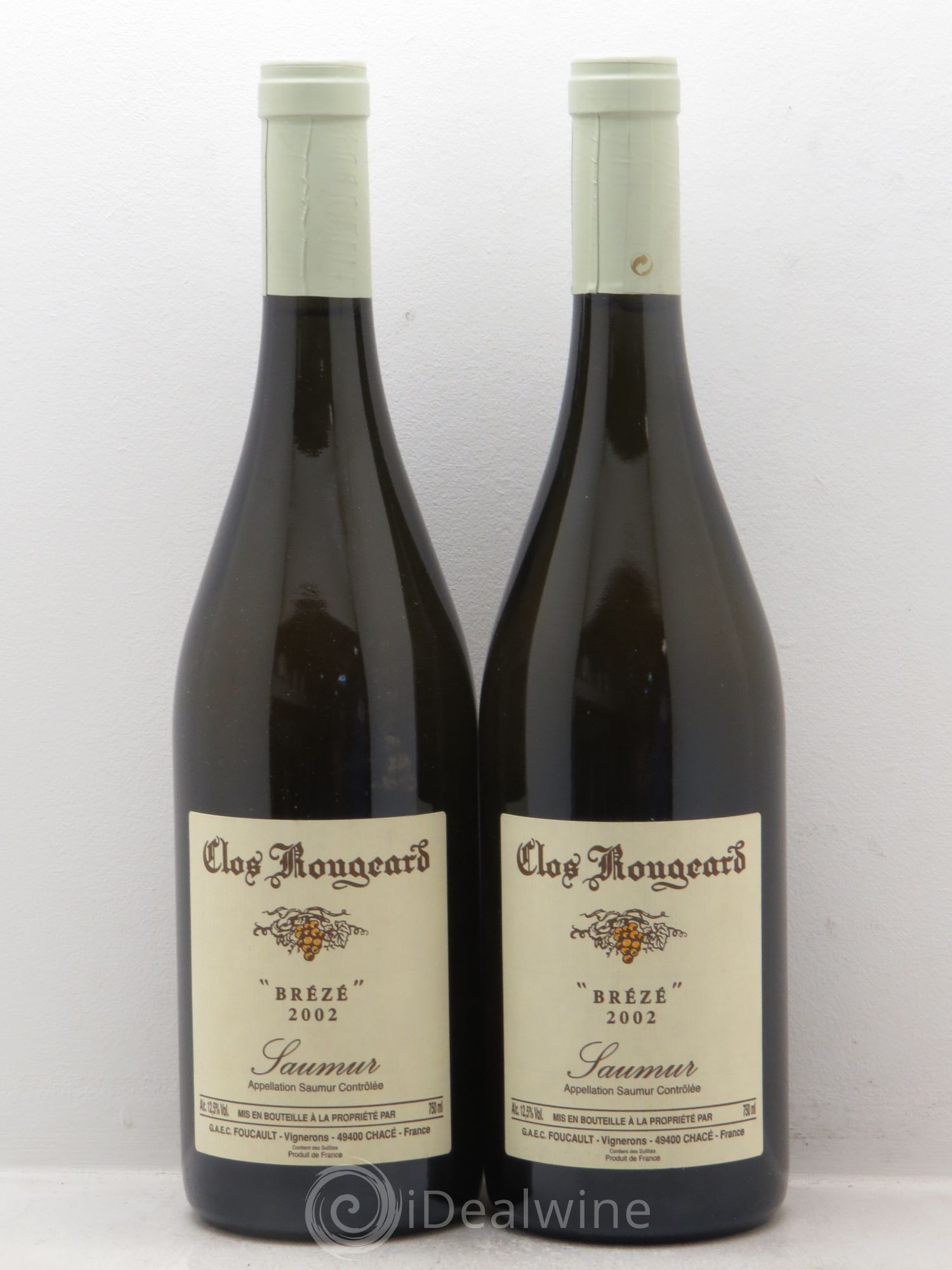 Saumur Brézé Clos Rougeard 2002 - Lot de 2 bouteilles - 0