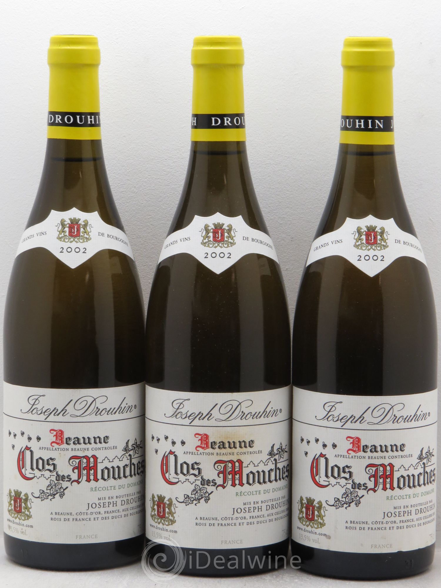 Beaune 1er Cru Clos des Mouches Joseph Drouhin 2002 - Lot de 3 bouteilles - 0